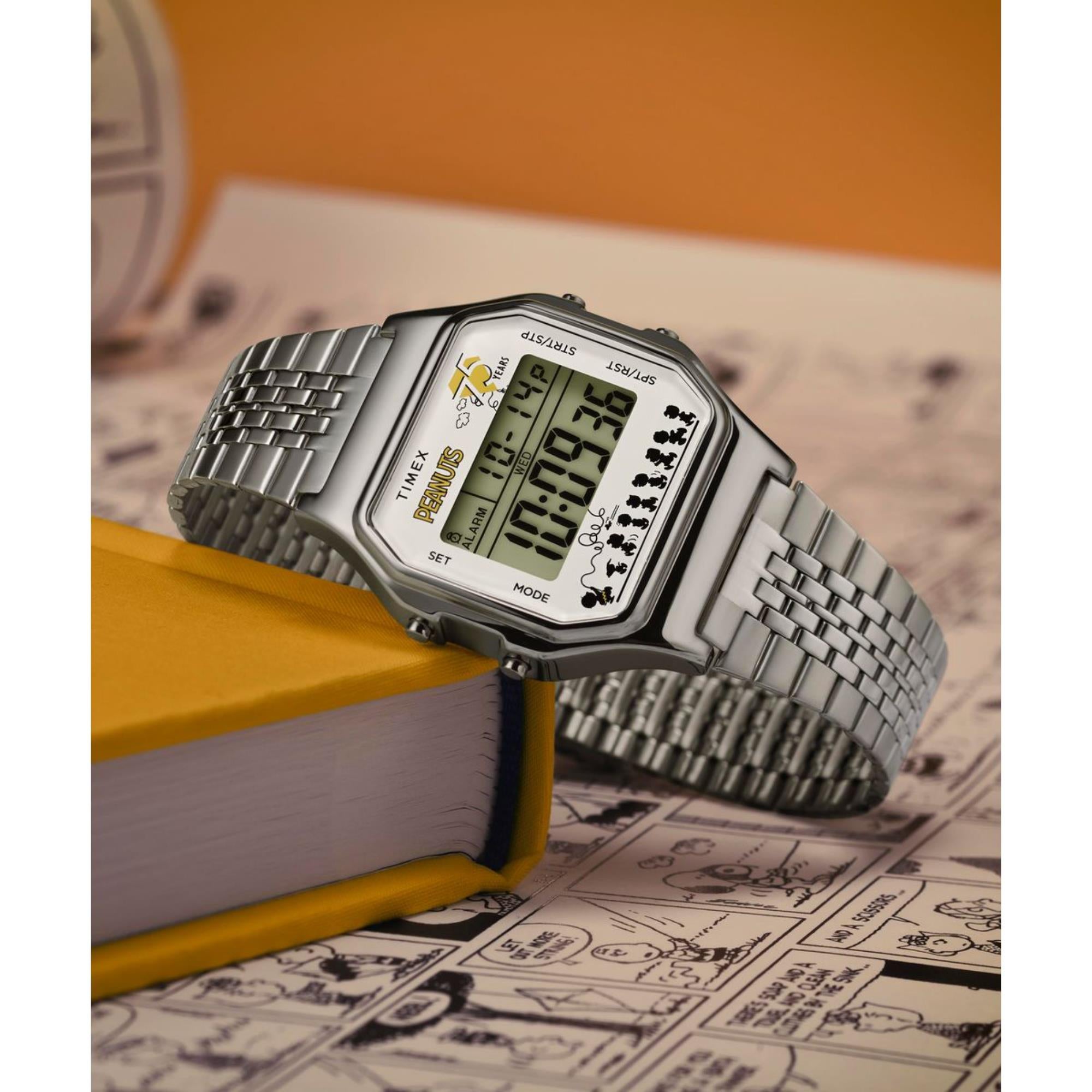 Timex Peanuts 34mm Digital Steel Quartz Watch TW2Y20000