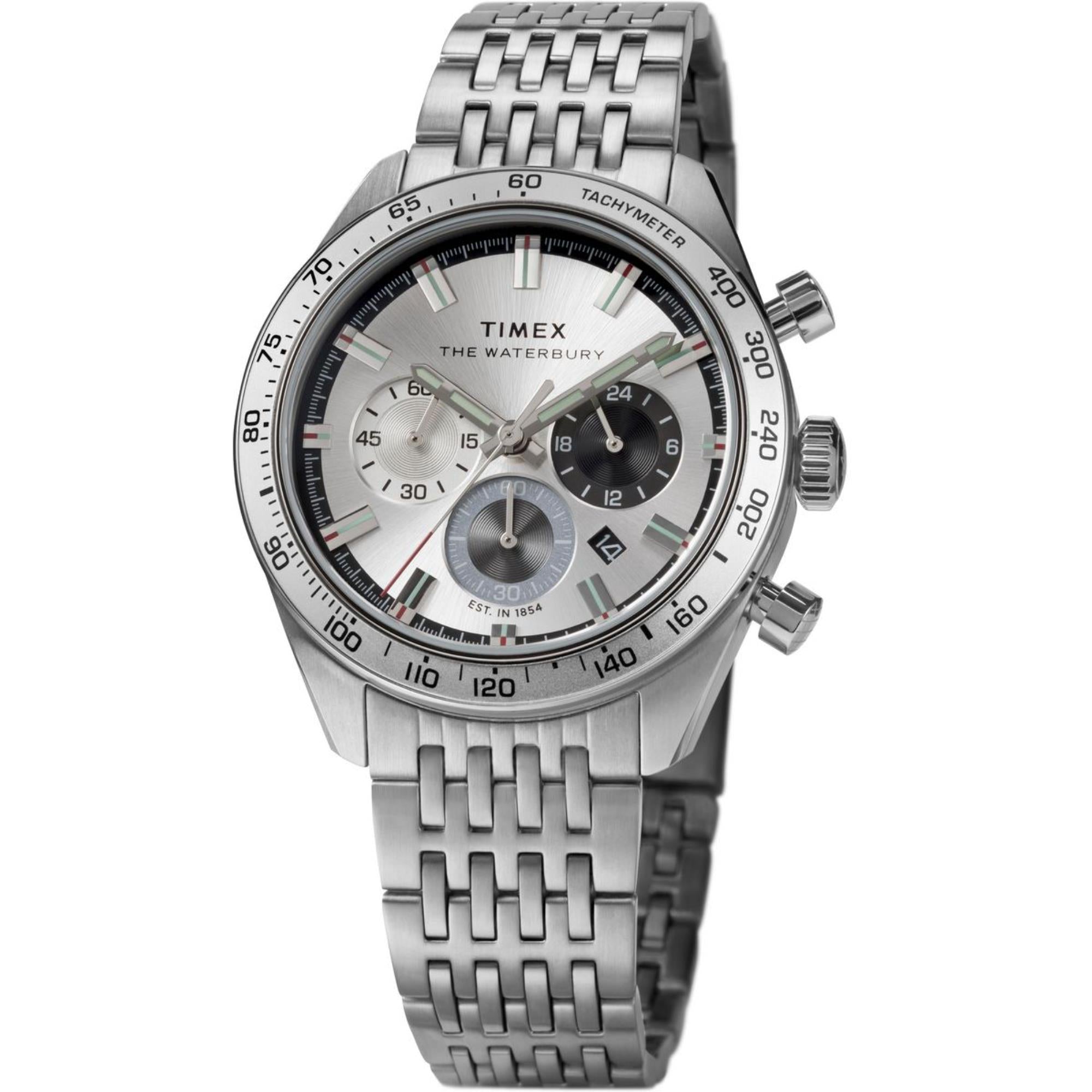 Timex Waterbury Silver Dial Men's Watch TW2Y18700
