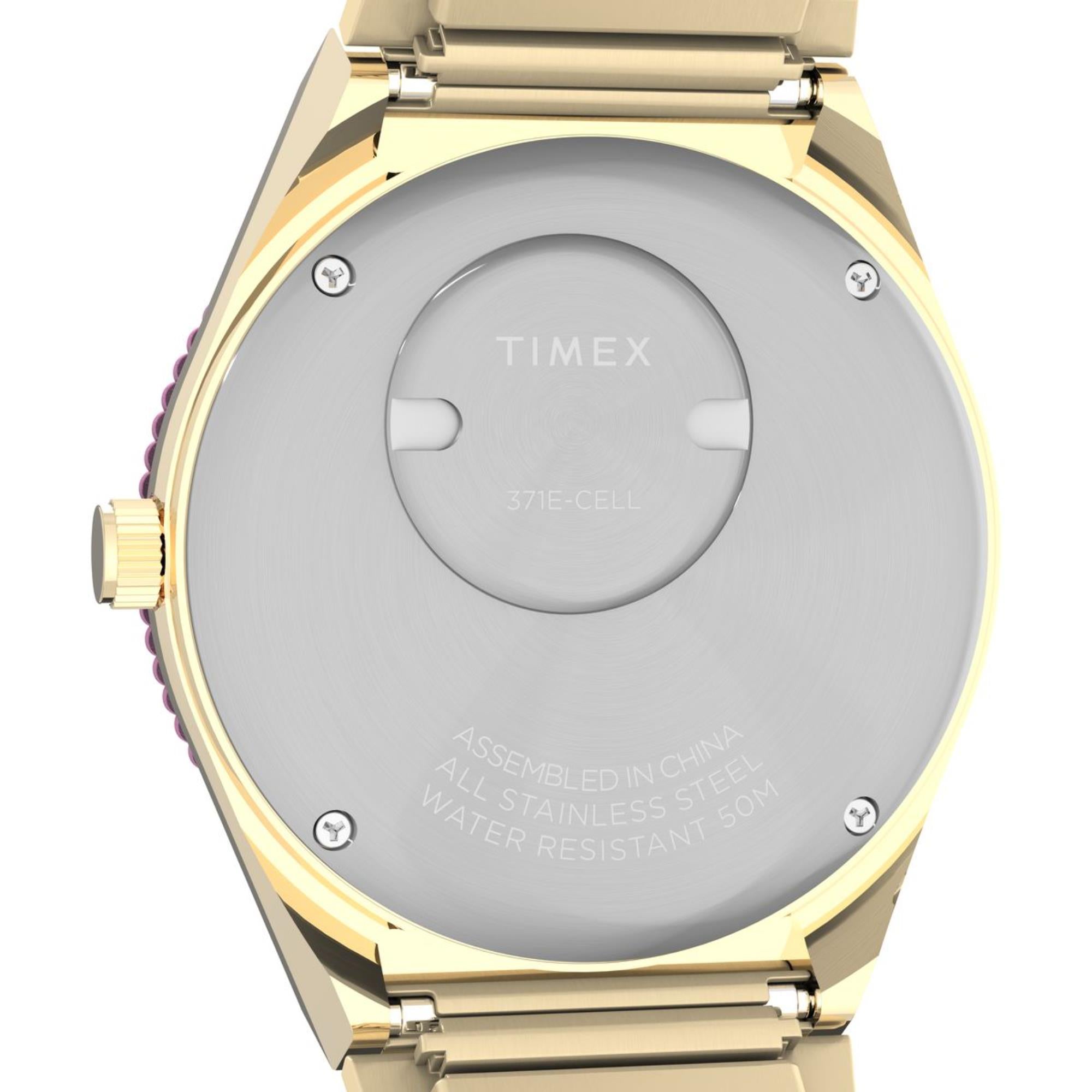 Q Timex Stainless Steel Pink Dial Women's Watch TW2W87600