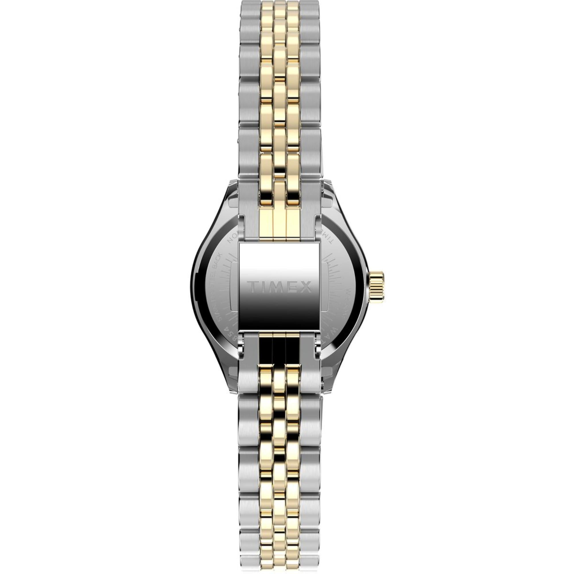 Timex Legacy 25mm Champagne Dial Steel Ladies Quartz Watch TW2W90900