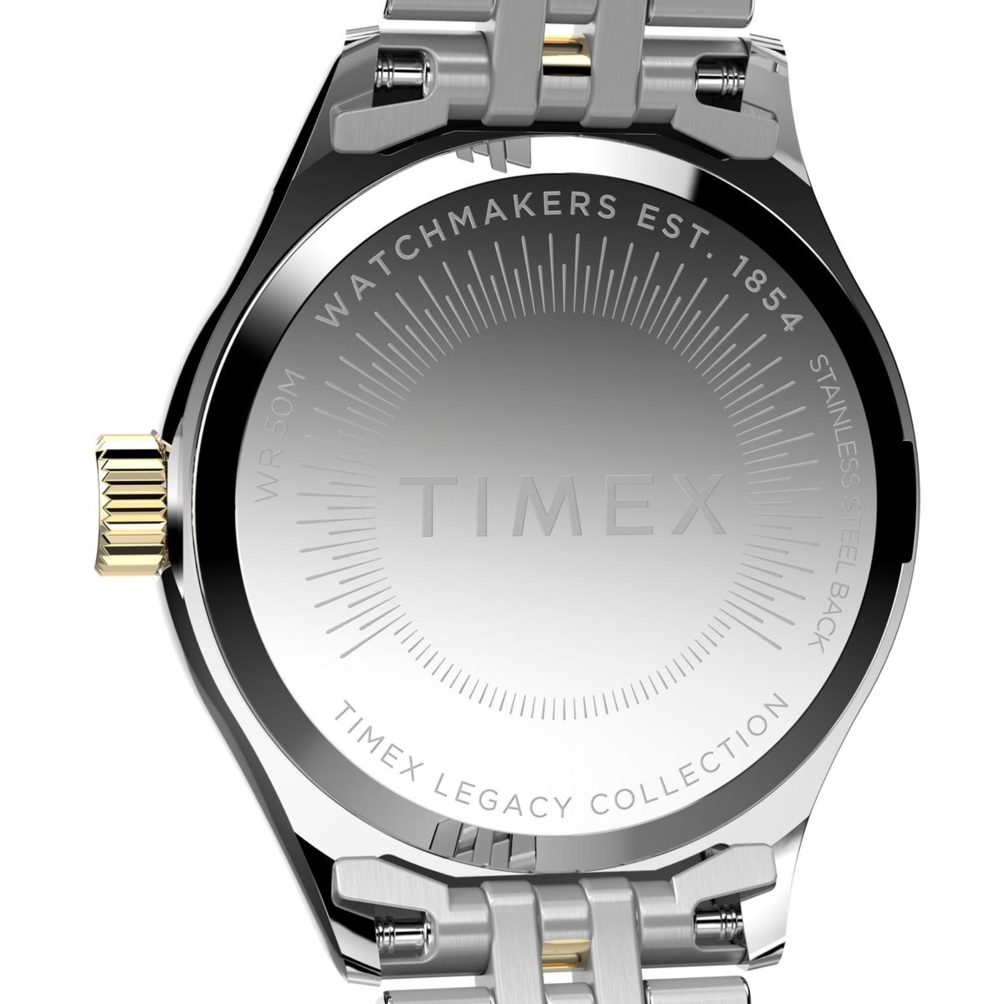 Timex Legacy 25mm Champagne Dial Steel Ladies Quartz Watch TW2W90900