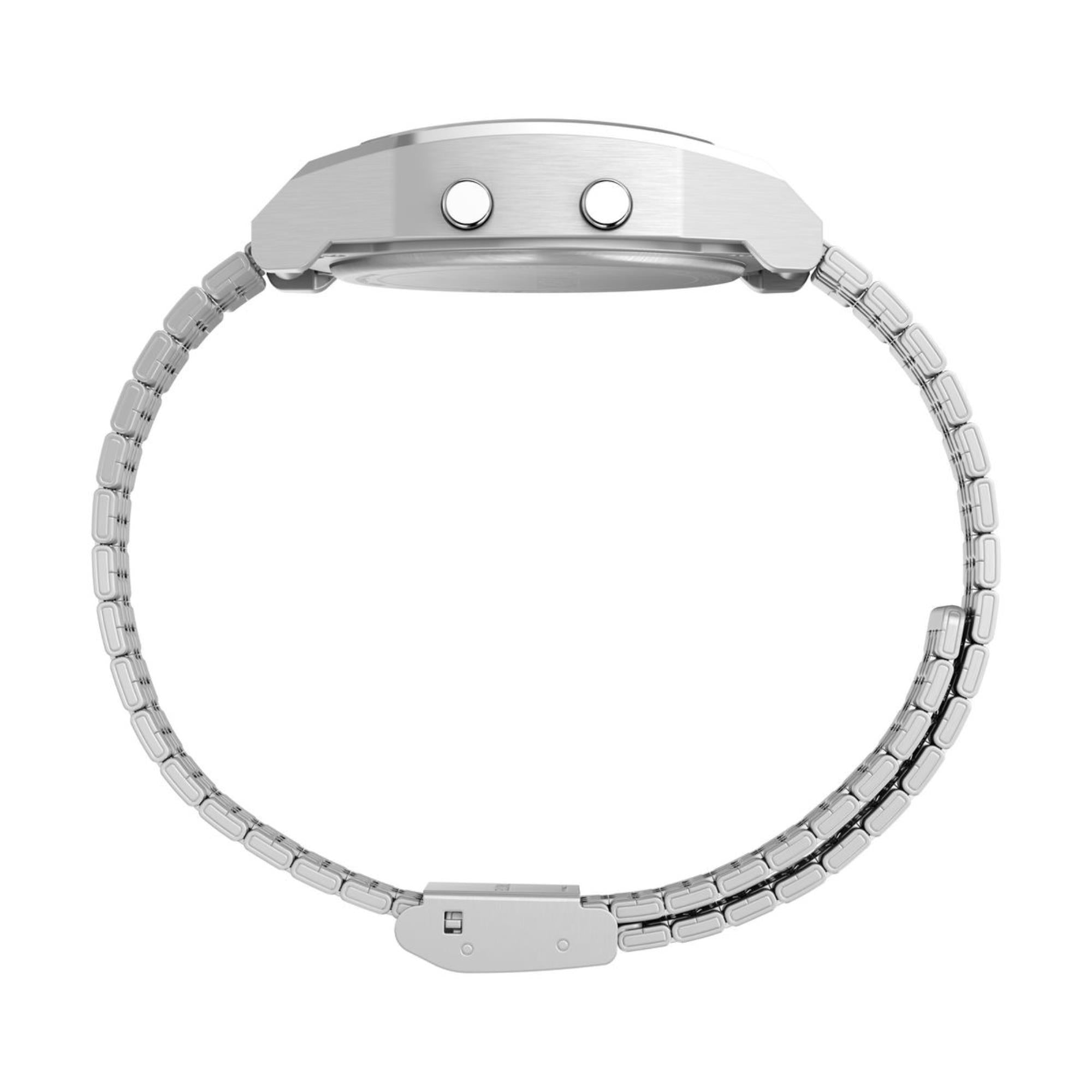 Timex T80 36mm Digital Stahl Quarz Uhr TW2V74200