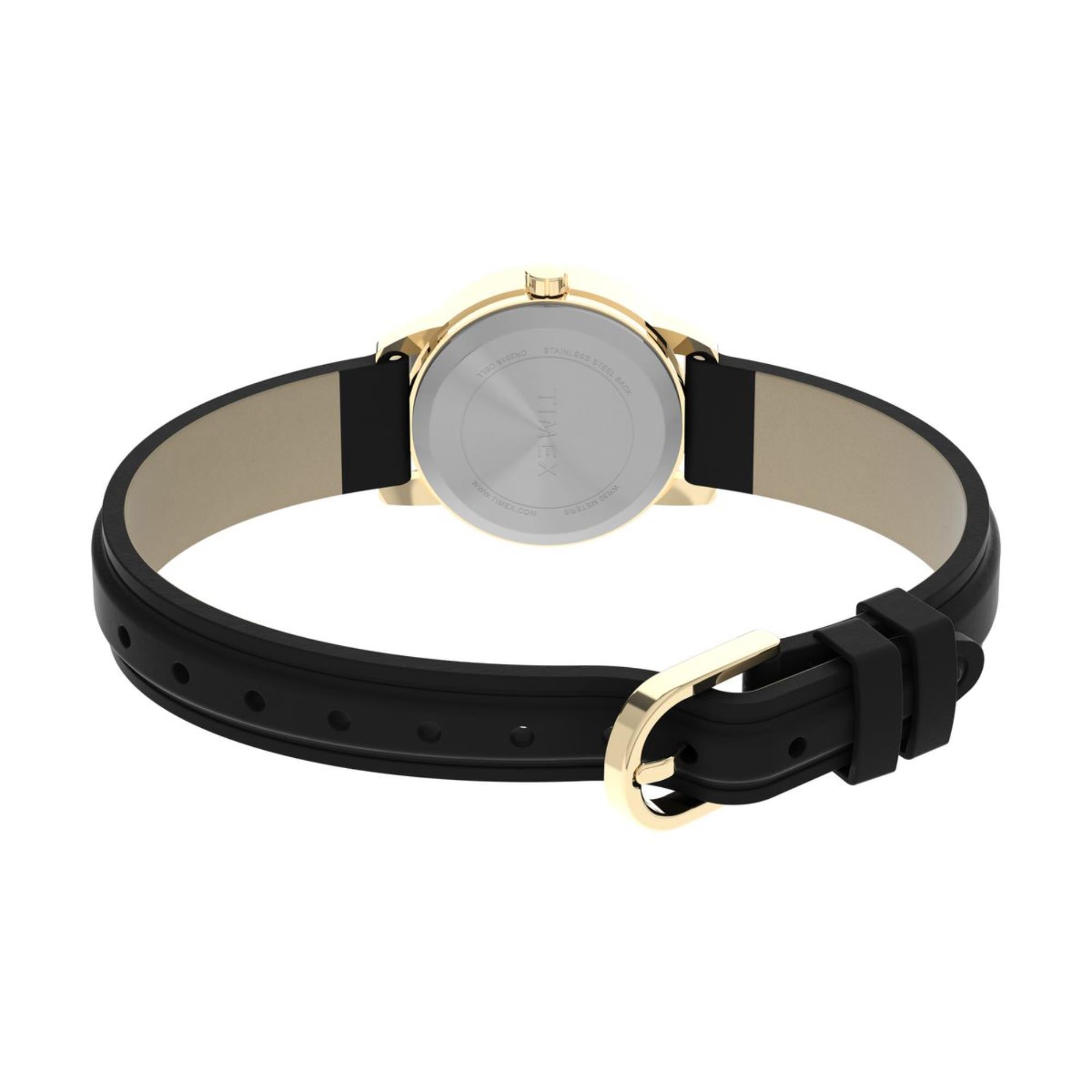 Timex Easy Reader Weiß Zifferblatt Lederarmband Damen Uhr T20433