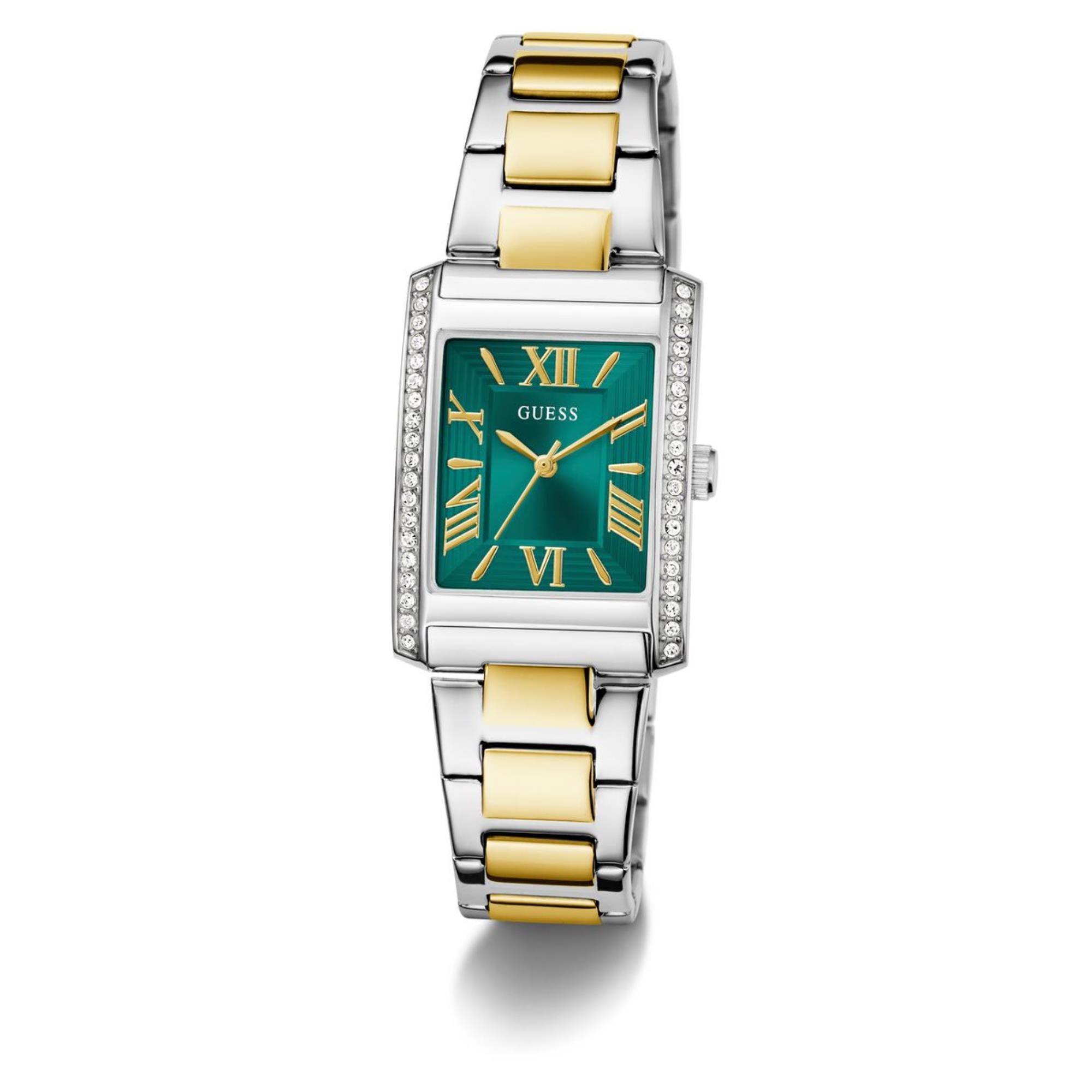 Guess Bonnie Green Dial Stainless Steel Strap Women's Watch GW0874L2
