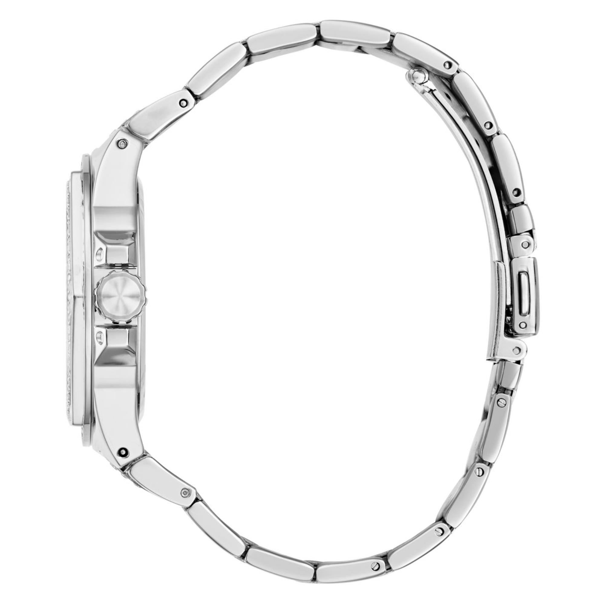 Guess Envy silbernes Zifferblatt Edelstahlarmband Damen Uhr GW0878L1