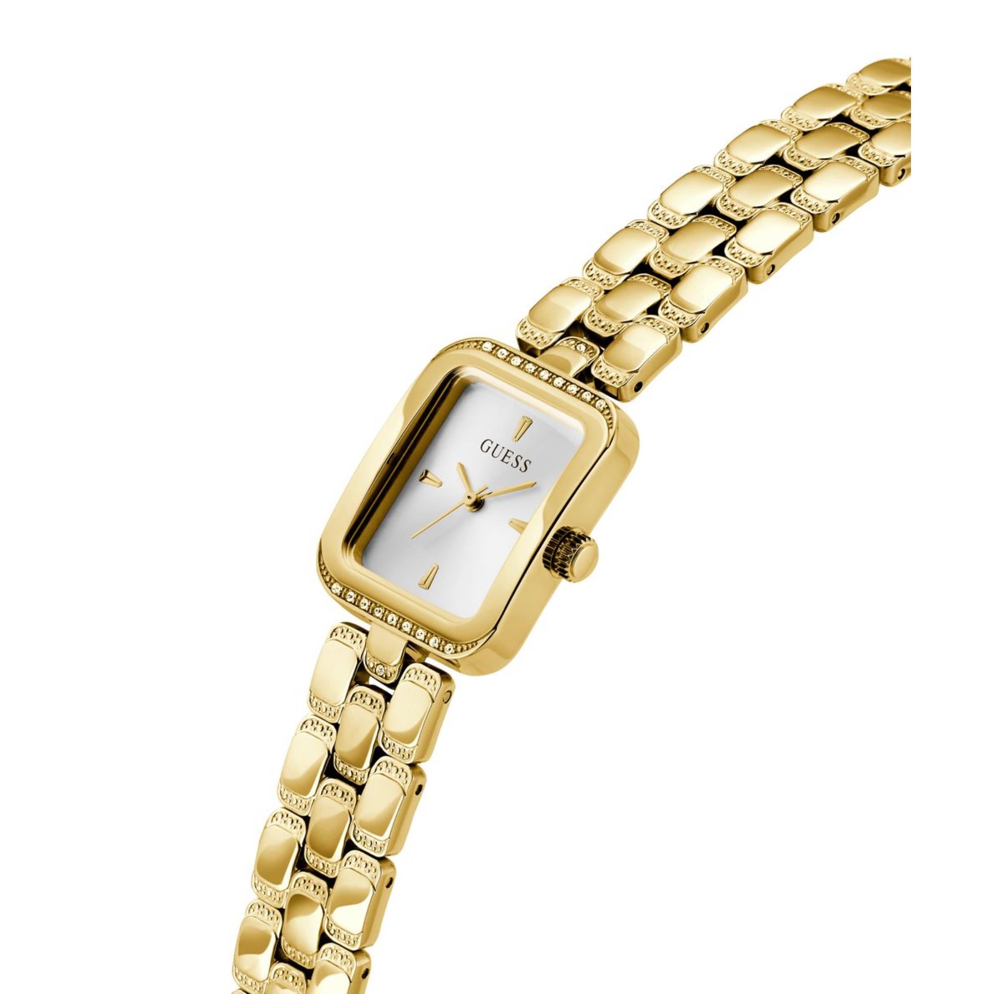 Guess Isla silbernes Zifferblatt Edelstahlarmband Damen Uhr GW0865L2