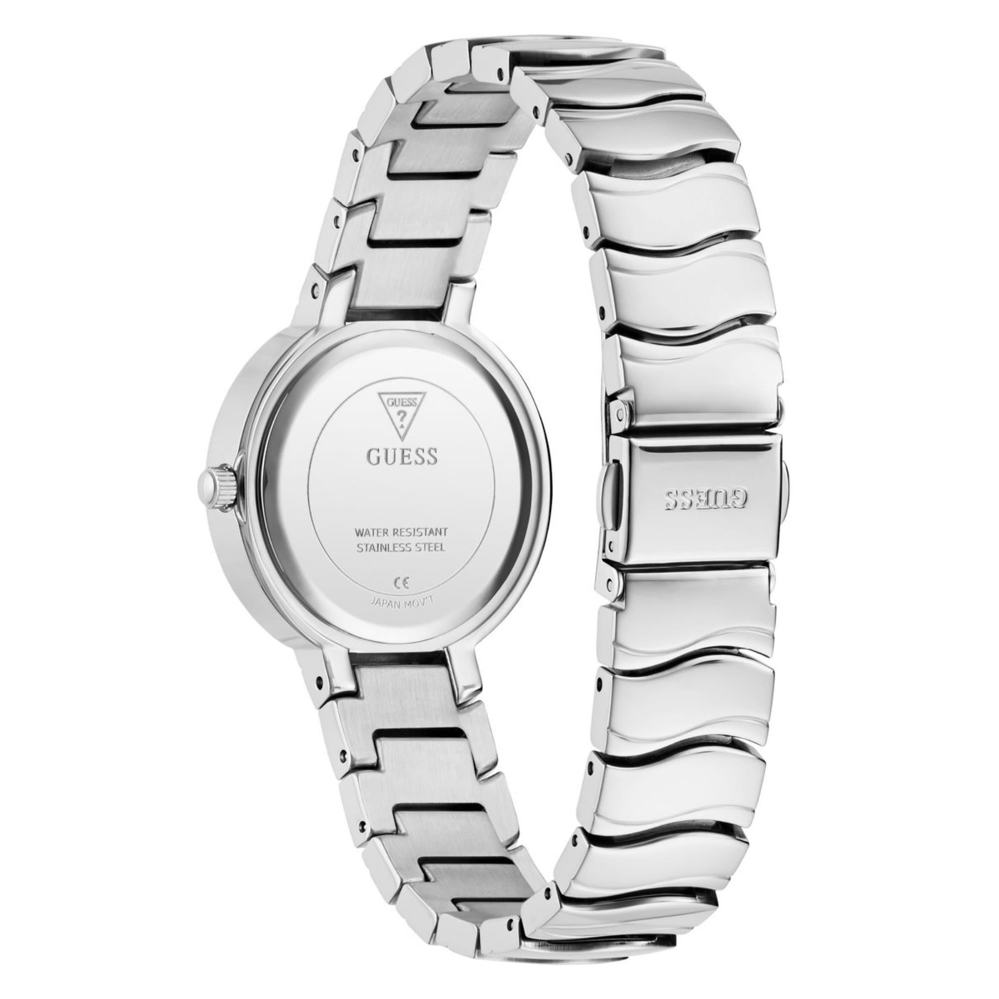 Guess Laguna blaues Zifferblatt Edelstahlarmband Damen Uhr GW0871L1