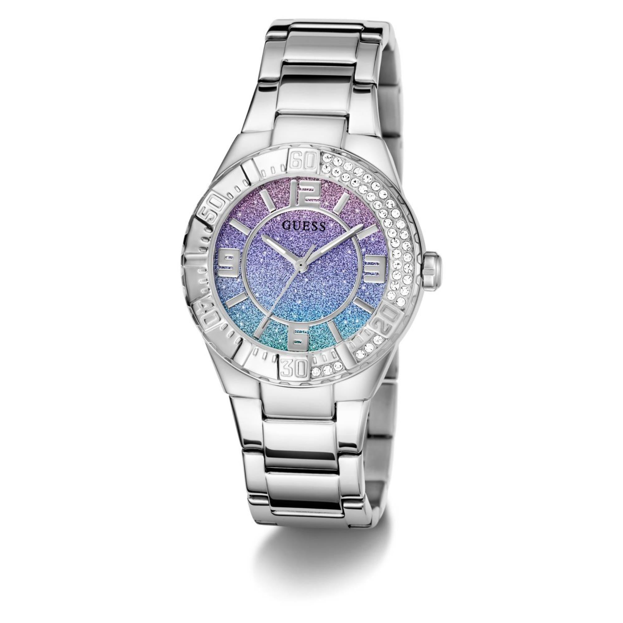 Guess Sangria Multicolor Dial Stainless Steel Strap Women's Watch GW0882L1