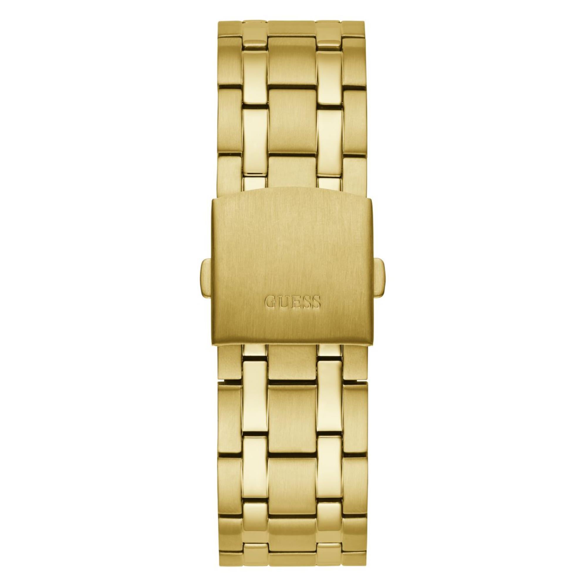 Guess Continental champagnerfarbenes Zifferblatt Edelstahlarmband Herren Uhr GW0260G4