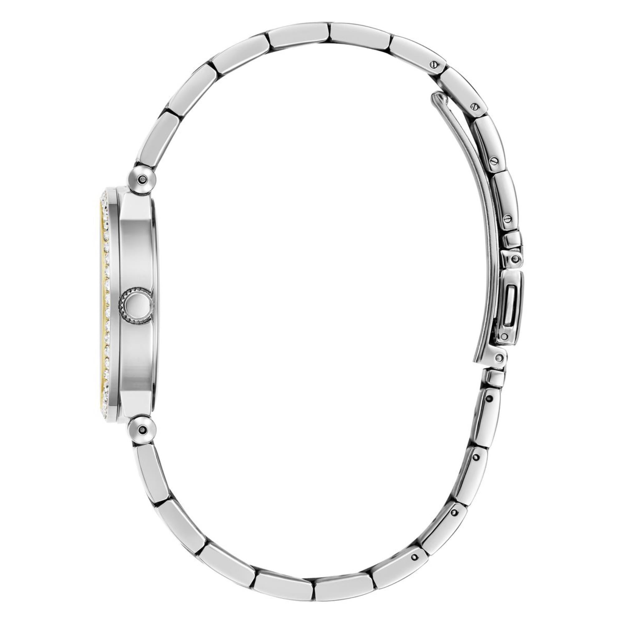 Guess Fawn Grünes Zifferblatt Edelstahlarmband Damen Uhr GW0686L2