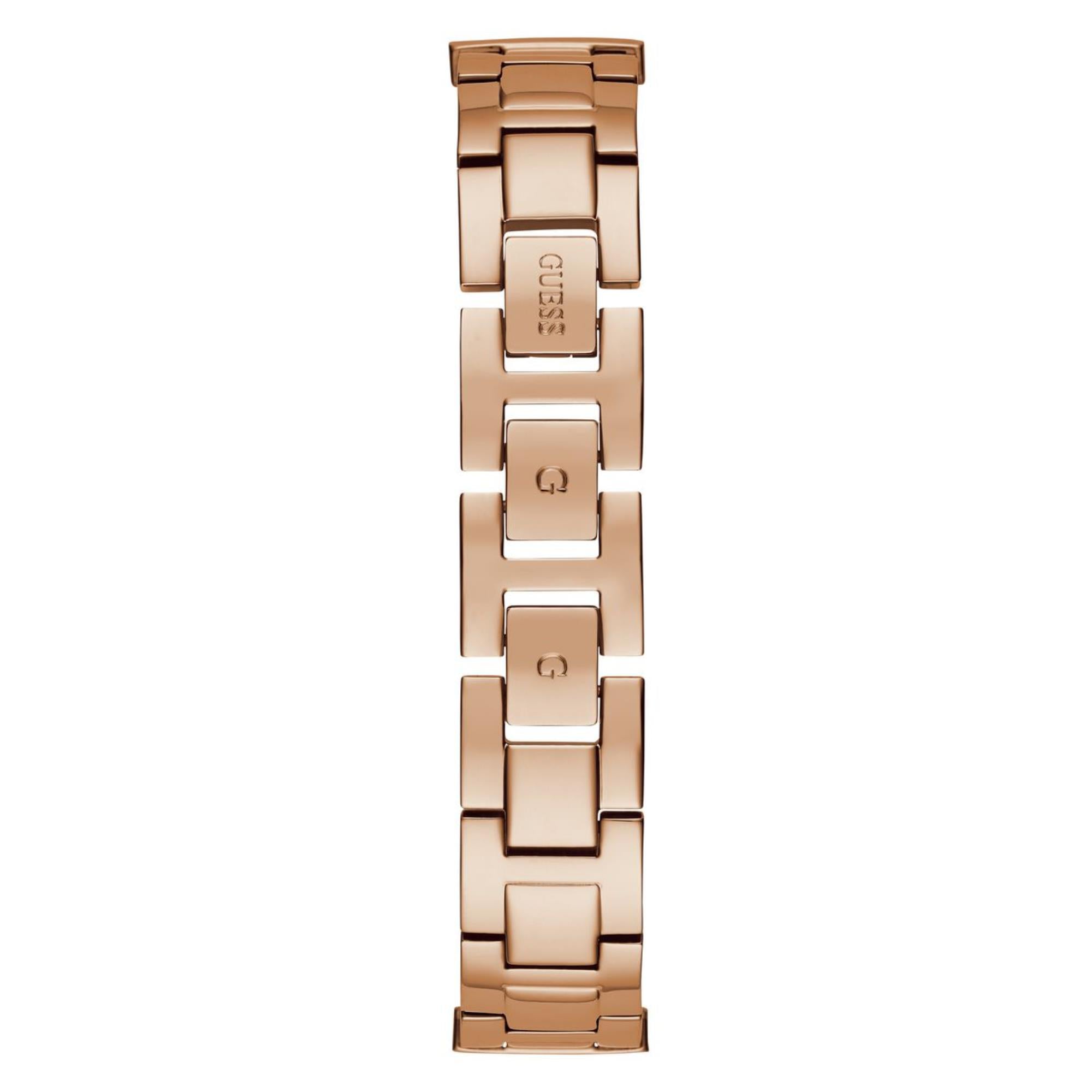 Guess Gala Weißes Zifferblatt Edelstahlarmband Damen Uhr GW0401L3