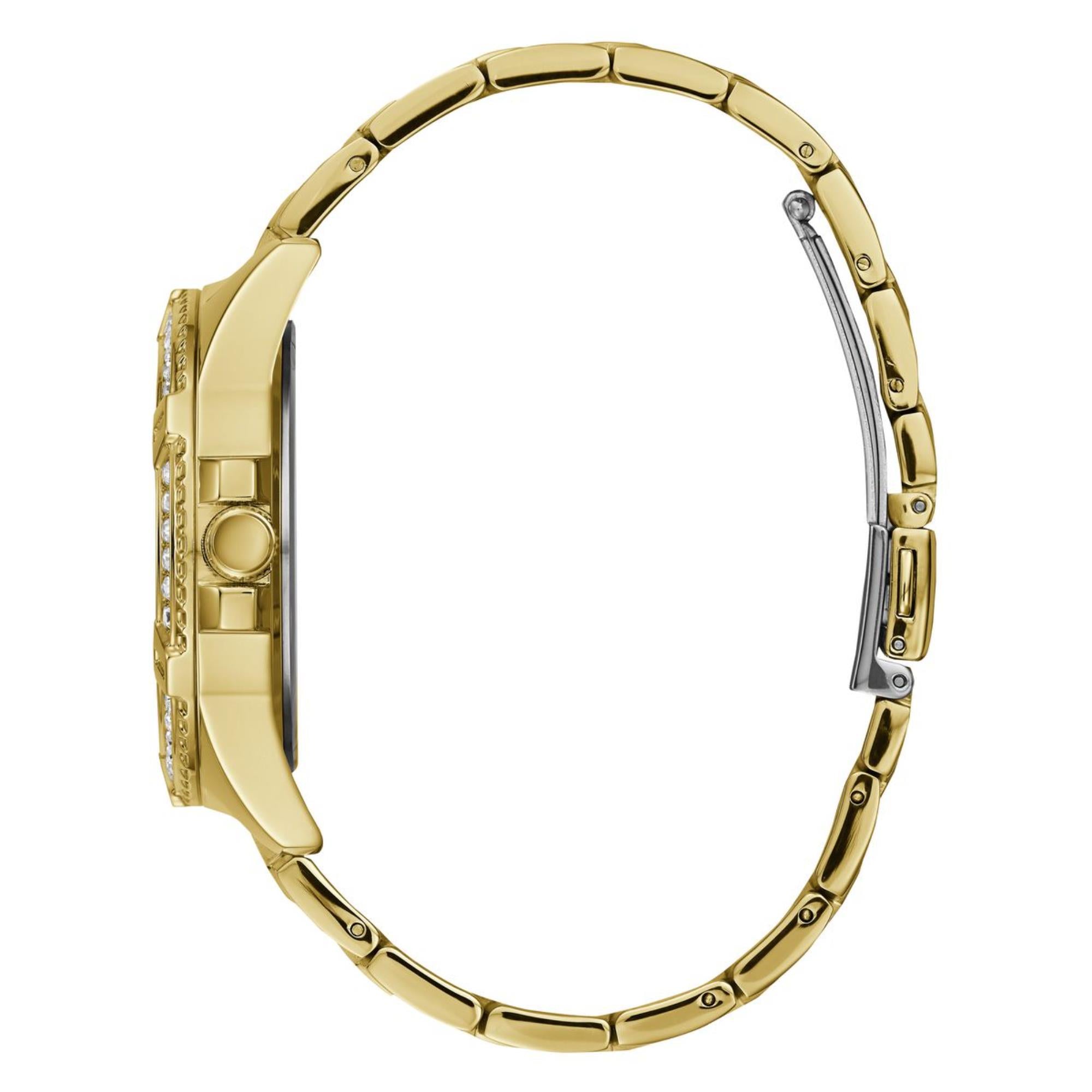 Guess Lady Frontier Champagner Zifferblatt Edelstahlarmband Damen Uhr W1156L2