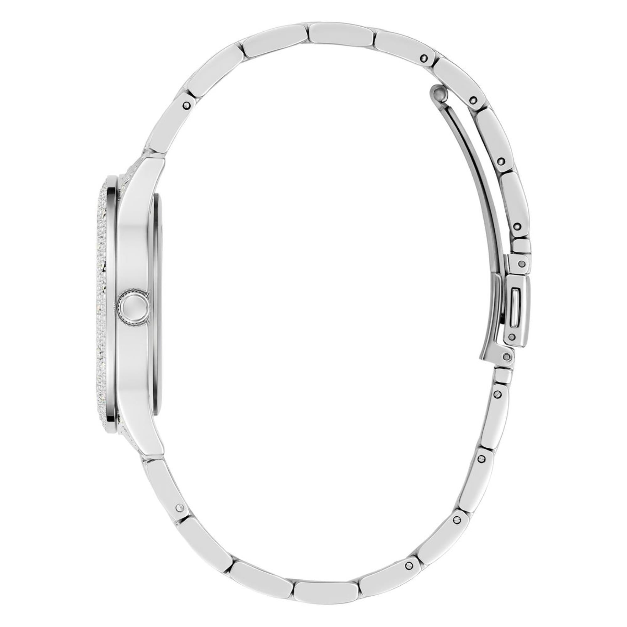 Guess Shooting Star Silber Zifferblatt Edelstahlarmband Damenuhr GW0746L1