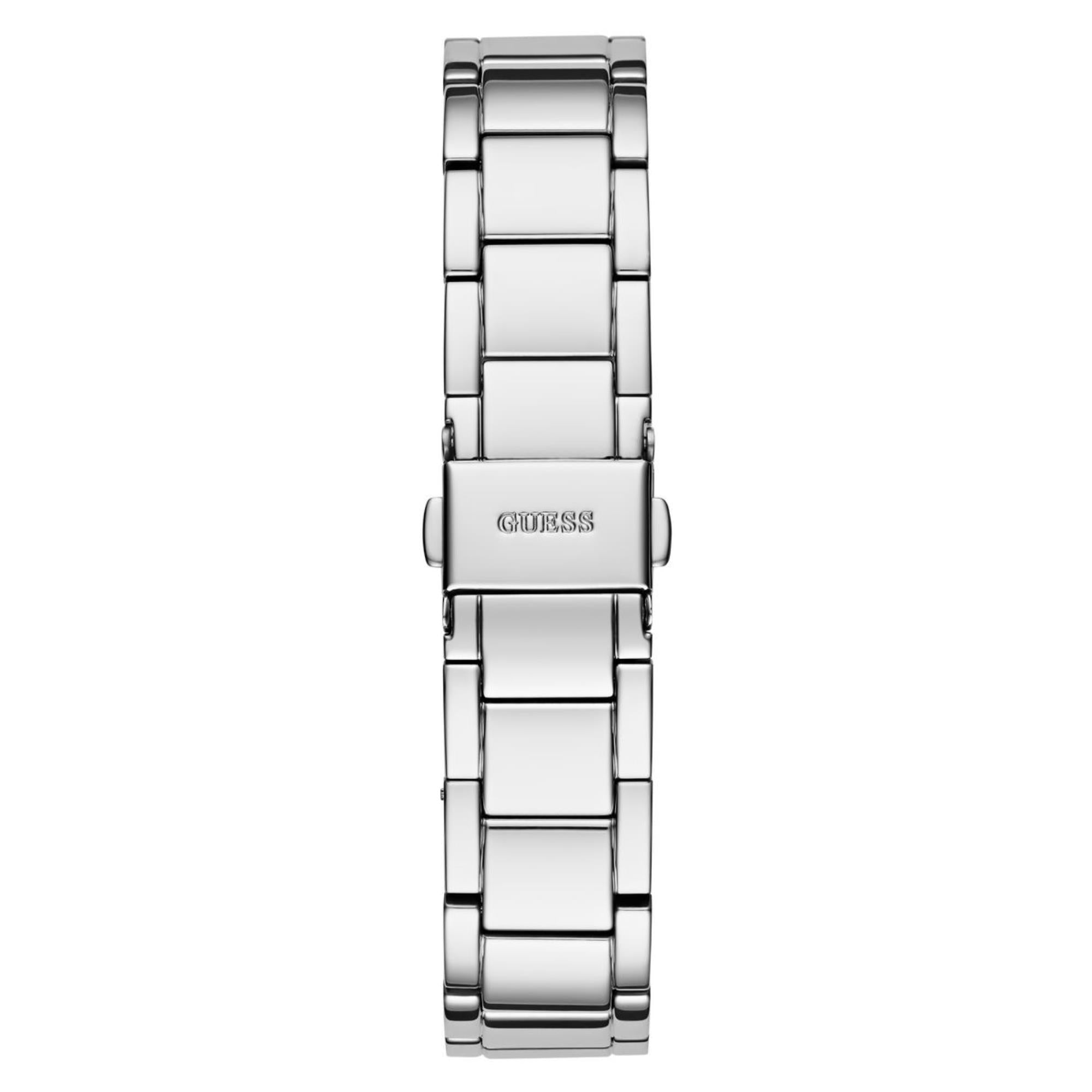 Guess Shooting Star Silber Zifferblatt Edelstahlarmband Damenuhr GW0746L1