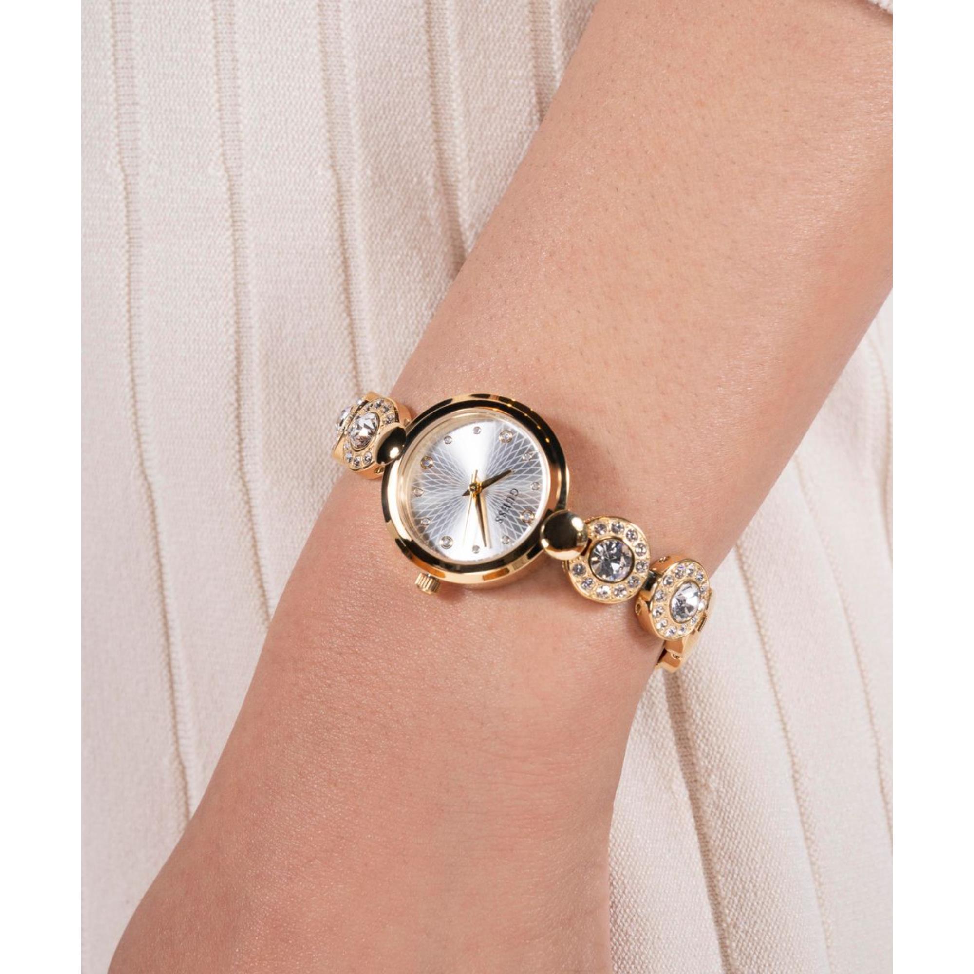 Guess Stardom Silber Zifferblatt Edelstahlarmband Damenuhr GW0757L2