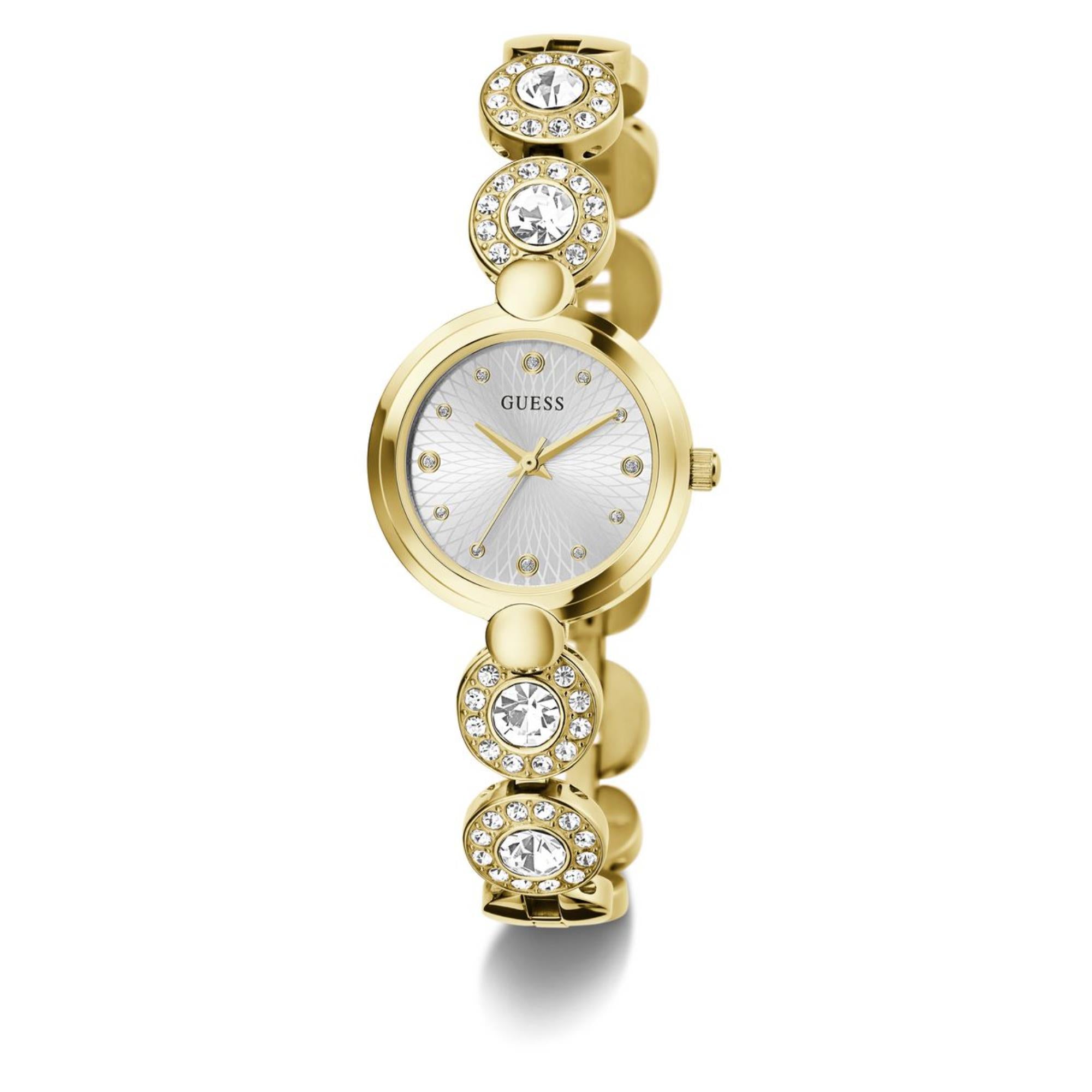 Guess Stardom Silber Zifferblatt Edelstahlarmband Damenuhr GW0757L2