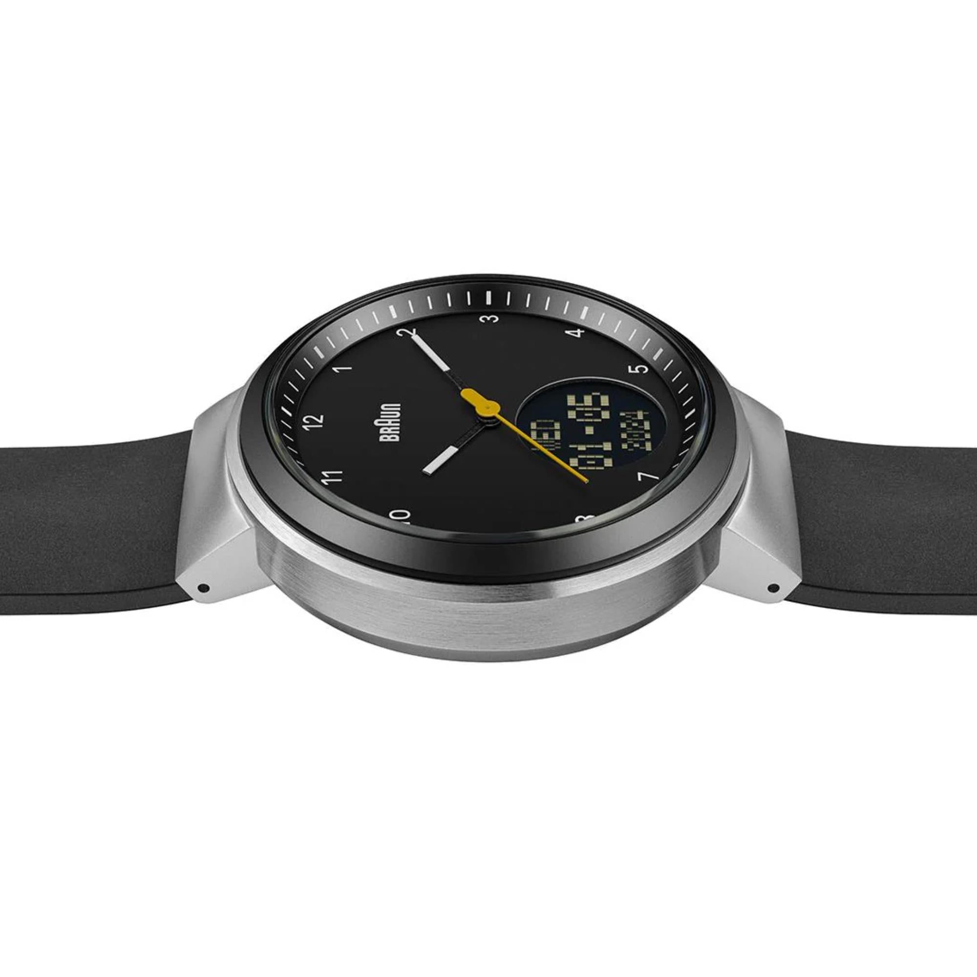 Braun Step Watch Black Dial Silicone Strap Watch BN0299NBKBKG