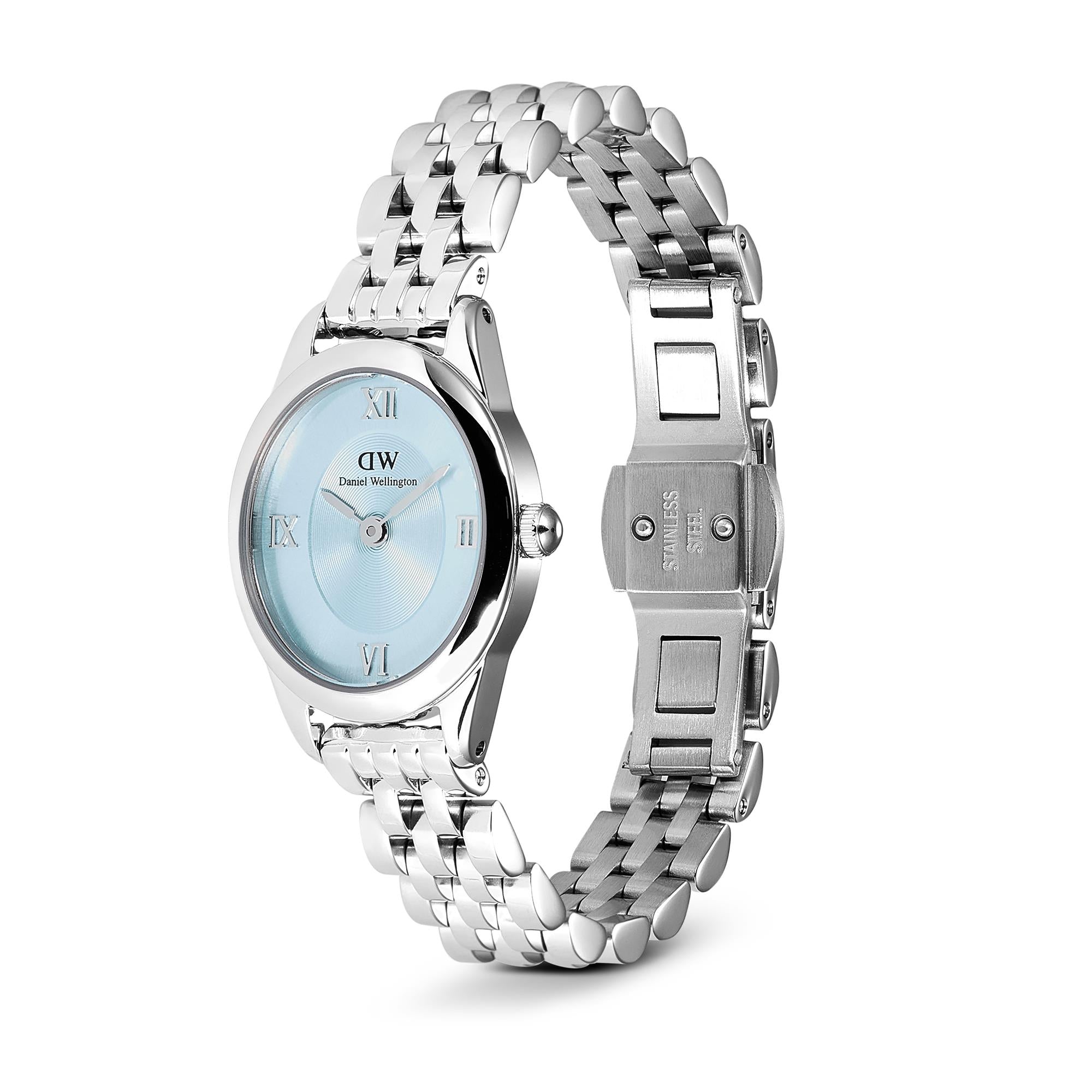 Daniel Wellington Ophelia 22mm Blue Dial Steel Ladies Quartz Watch DW00100809