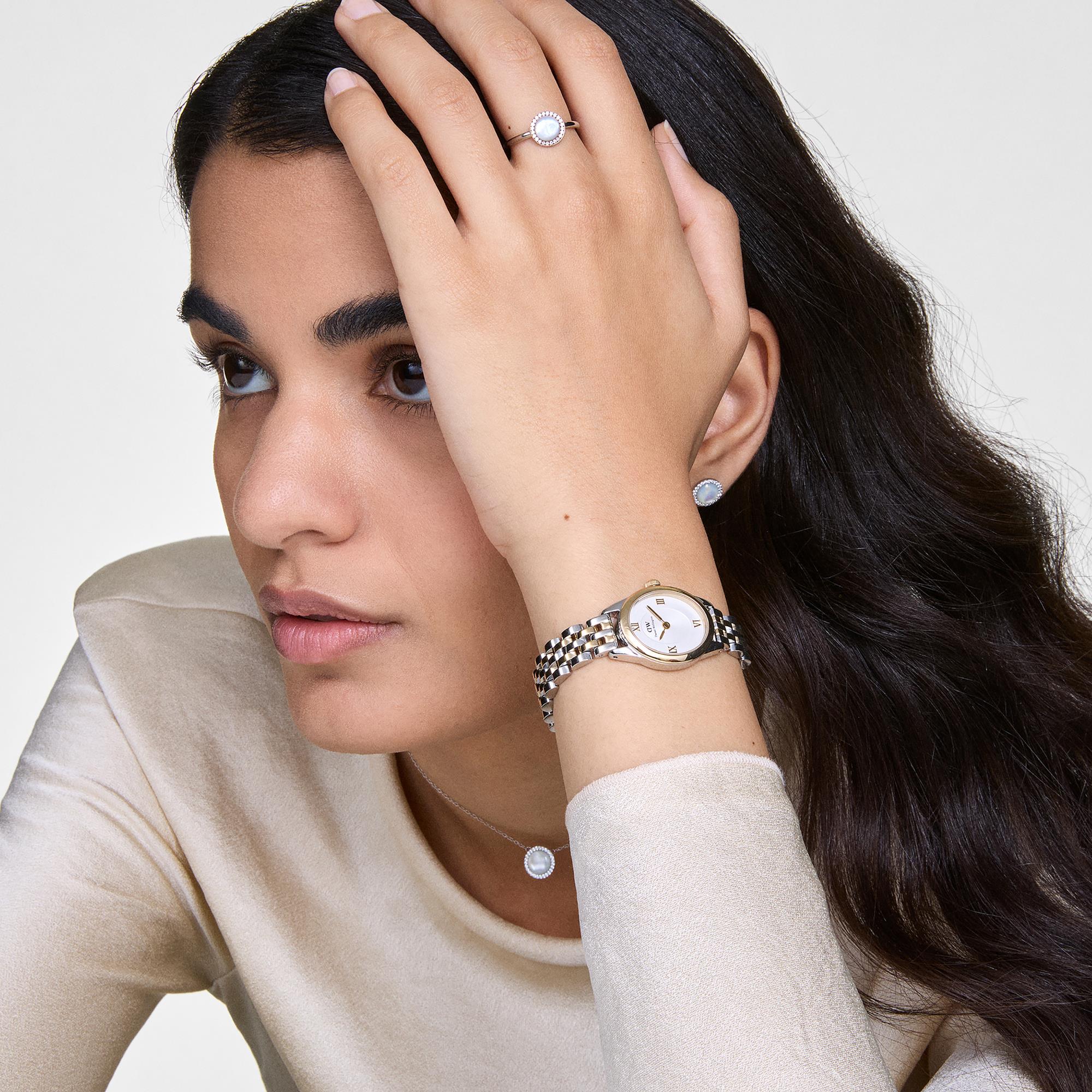 Daniel Wellington Ophelia 22mm White Dial Steel Ladies Quartz Watch DW00100811