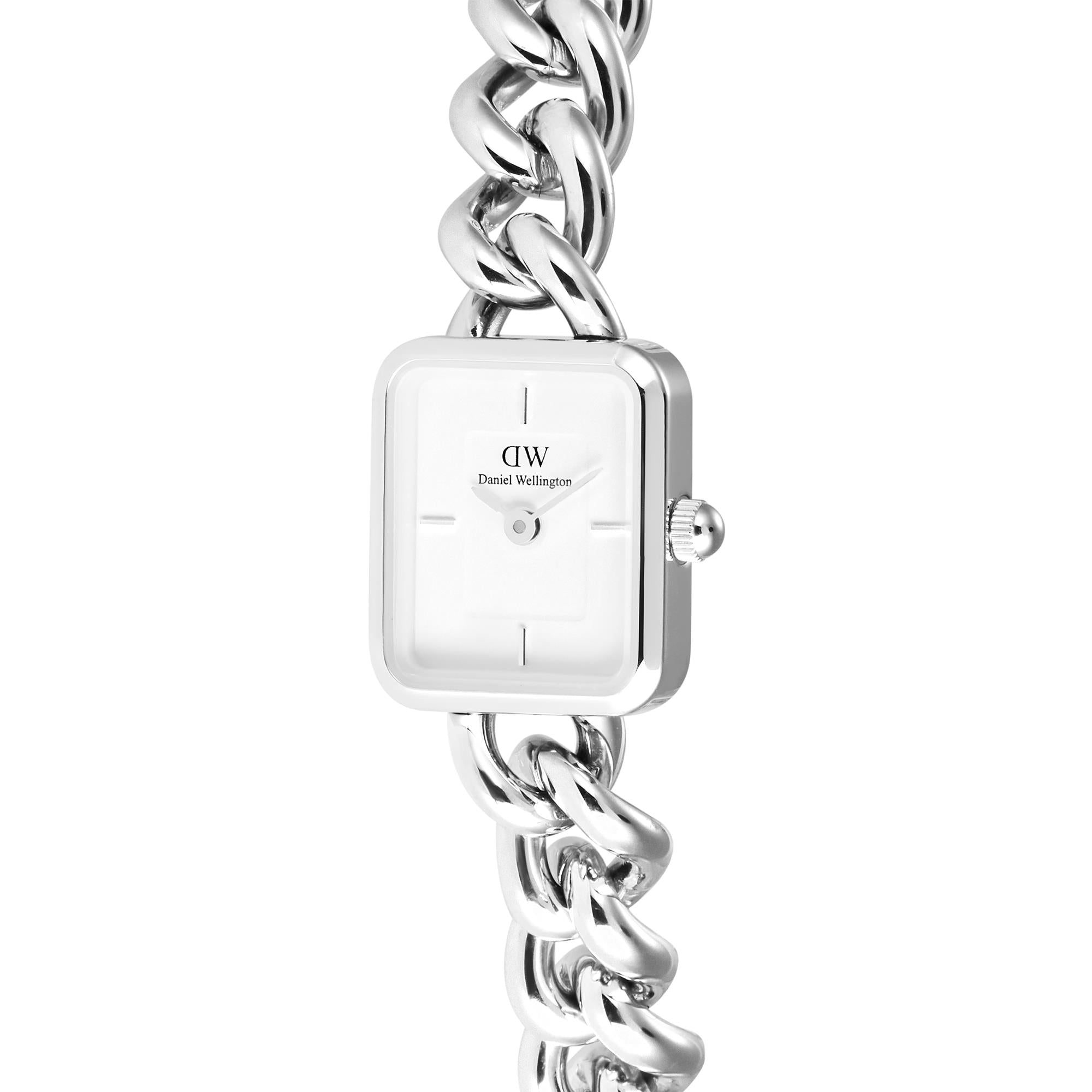 Daniel Wellington Jolie 15mm White Dial Steel Ladies Quartz Watch DW00100834