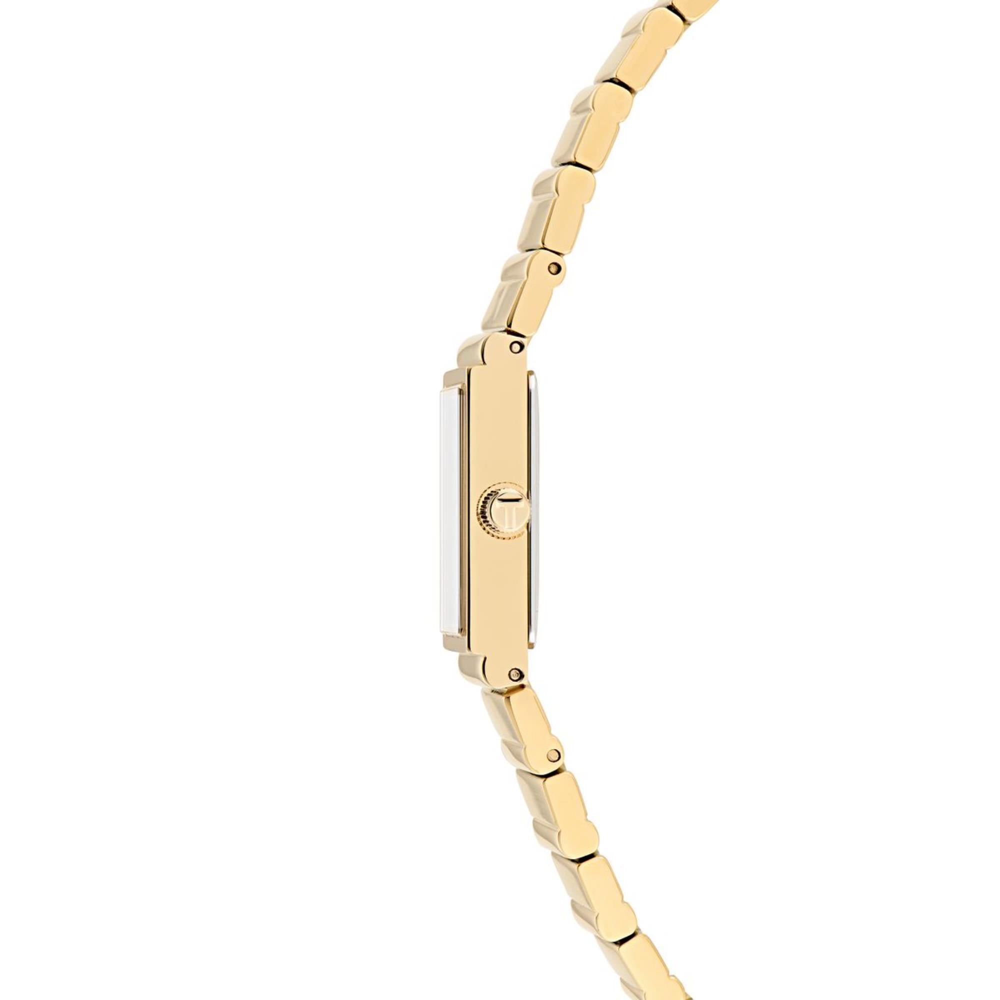 Ted Baker Lileey Schwarzes Zifferblatt Edelstahlarmband Damen Uhr BKPLLS503