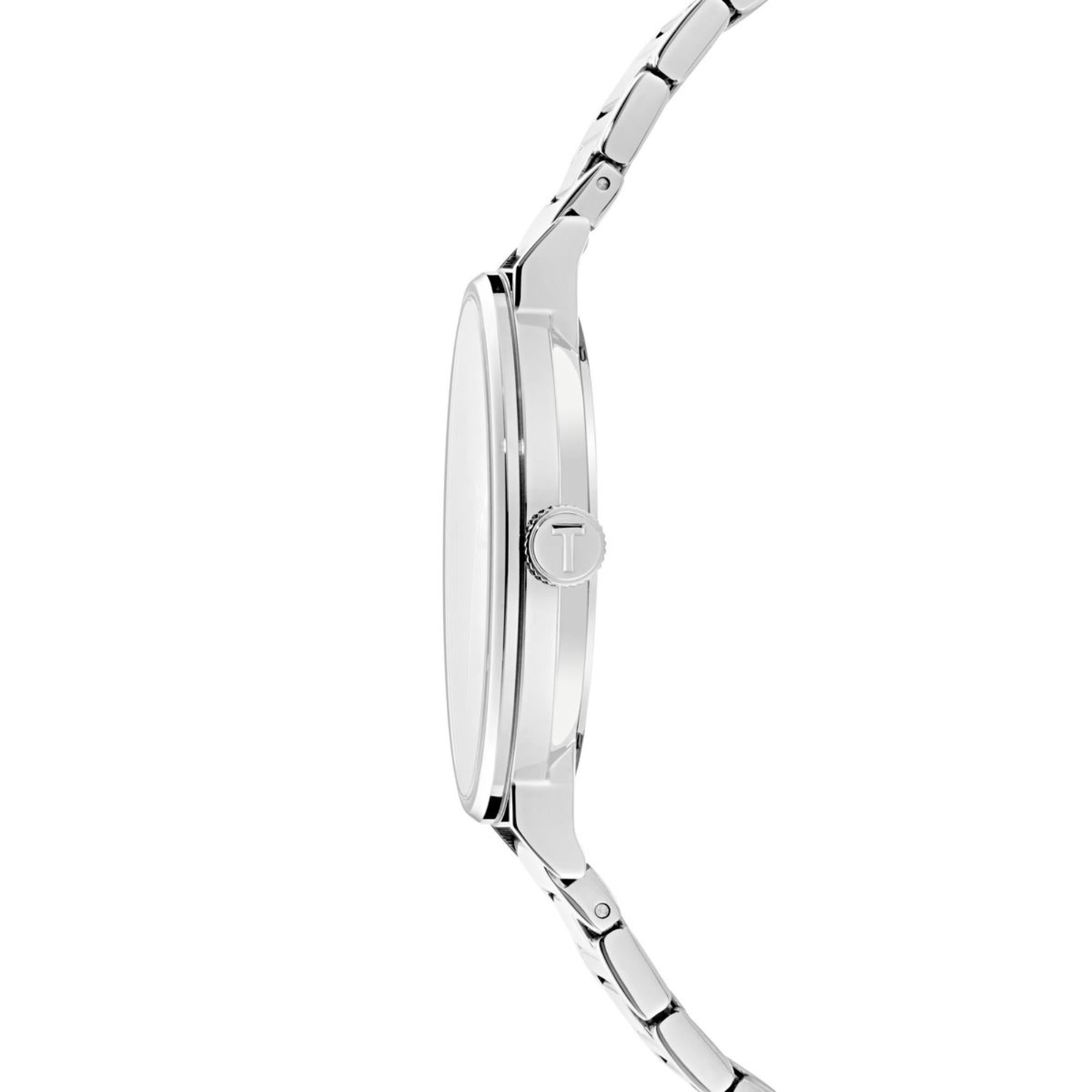 Ted Baker Phylipa Schwarzes Zifferblatt Edelstahlarmband Herren Uhr BKPPGF406