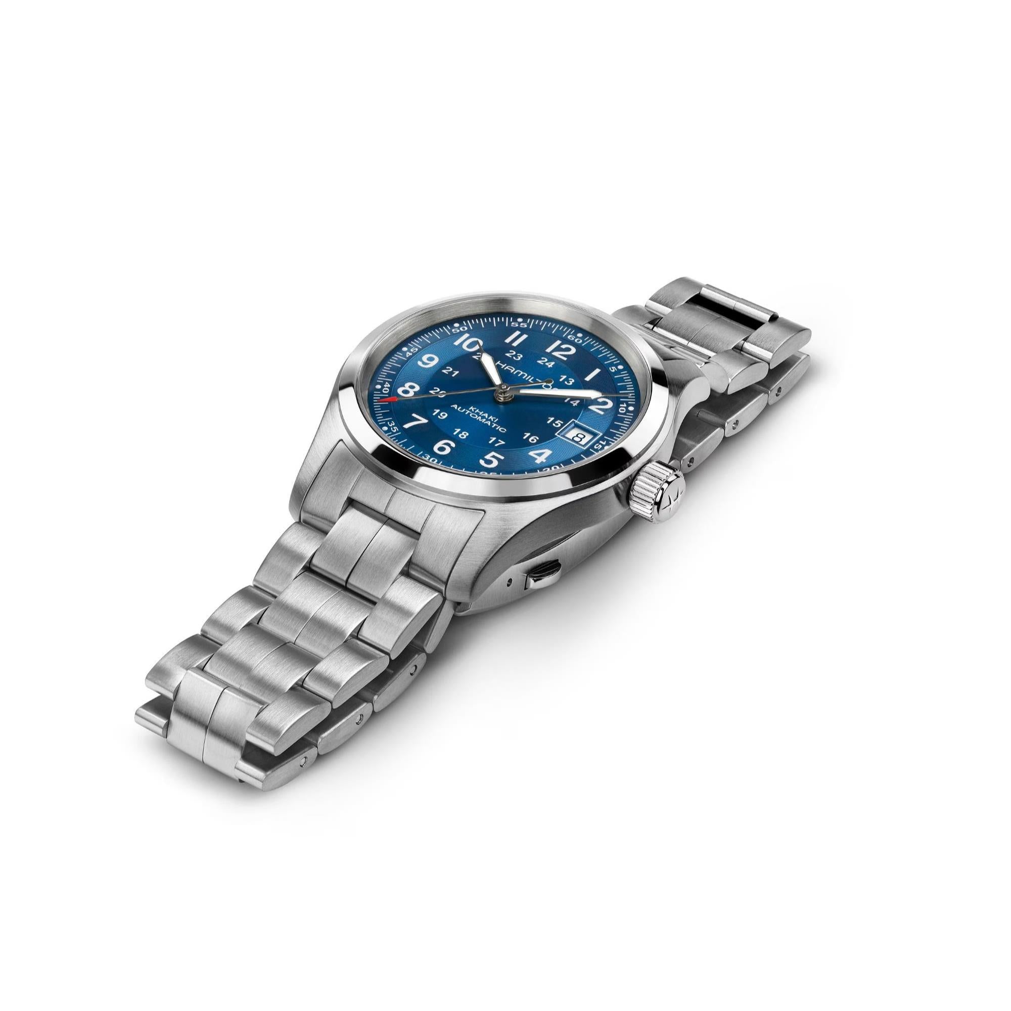 Hamilton Khaki Field H70455140 38mm stainless steel case side profile