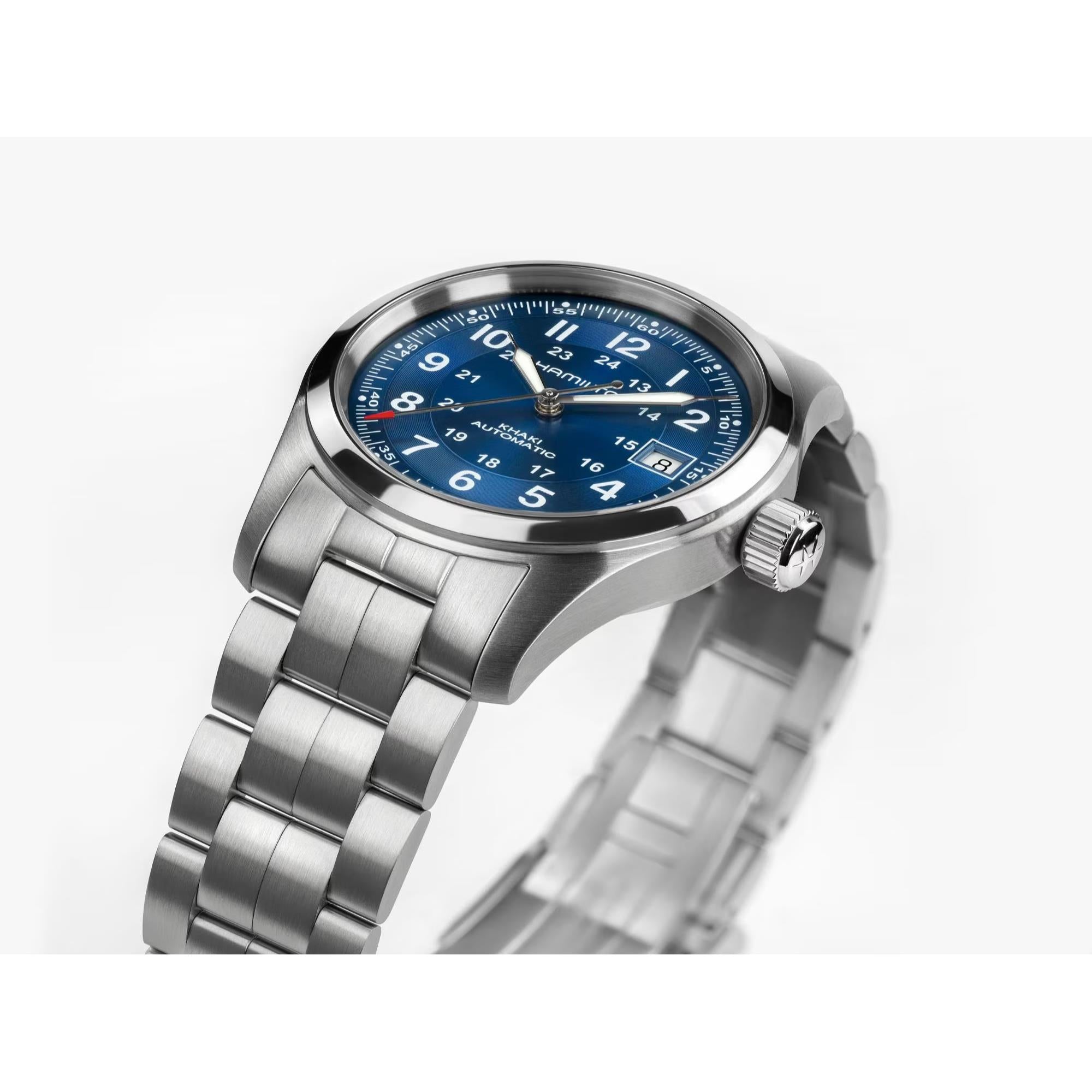Hamilton Khaki Field H70455140 stainless steel bracelet detail

