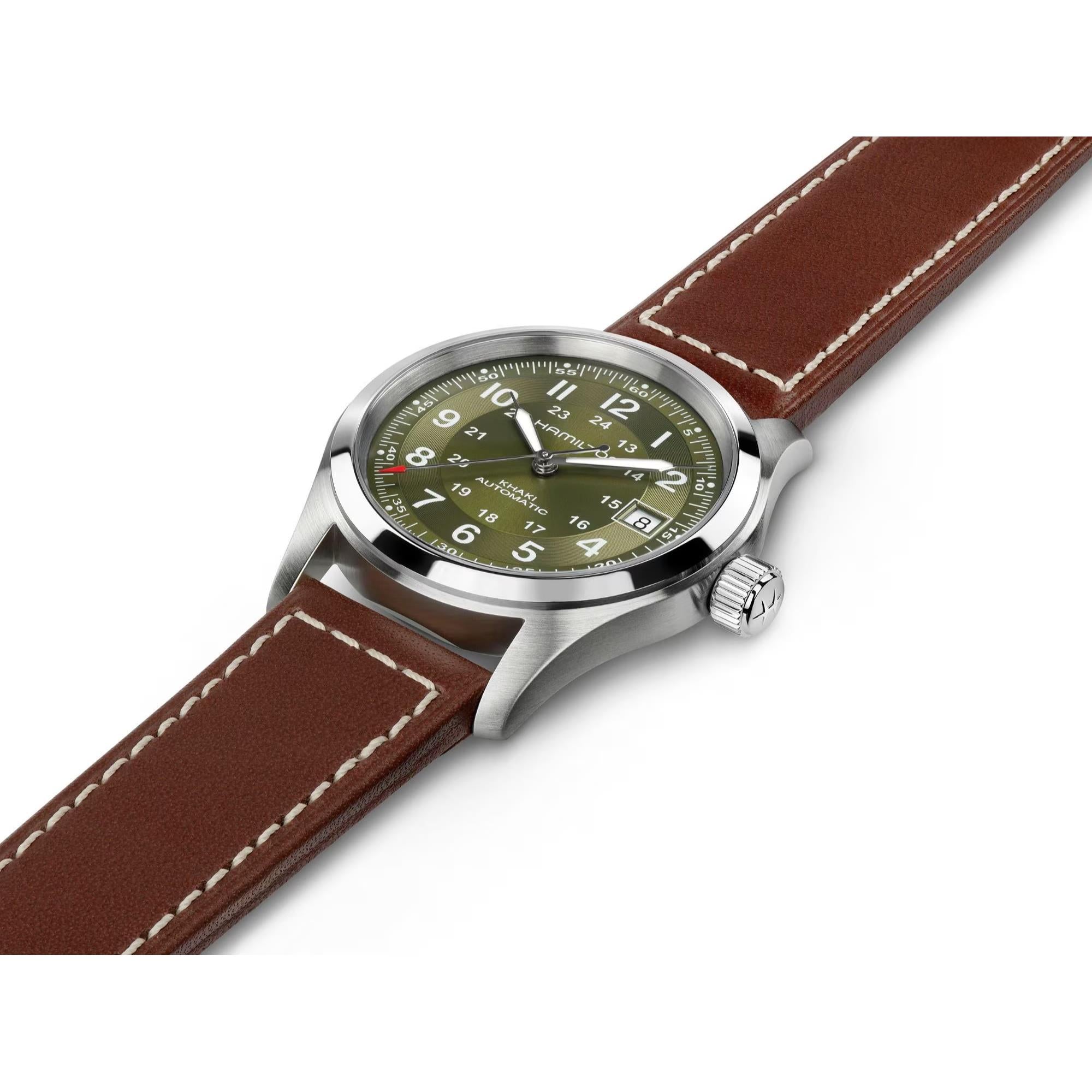 Hamilton Khaki Field H70455560 38mm stainless steel case side profile