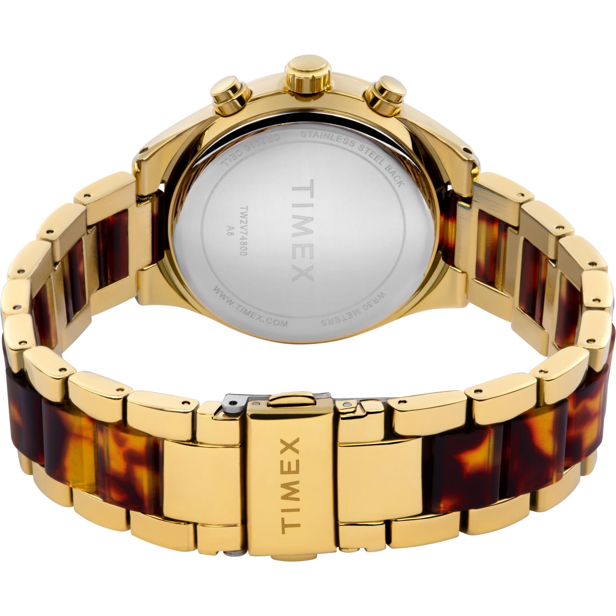 Timex Classic Chronograph Gold Dial Women's Watch TW2V74800