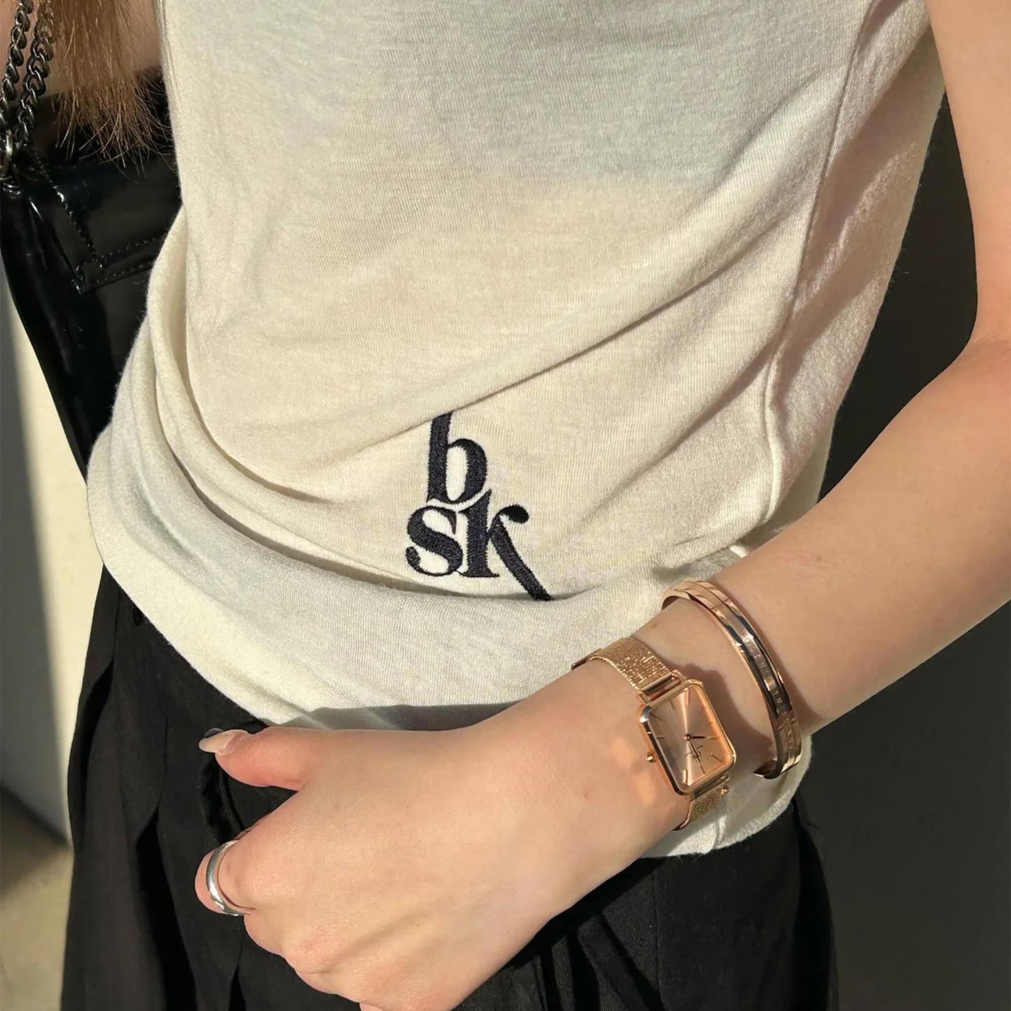 Daniel Wellington Quadro 22mm Rose Gold Dial Steel Ladies Quartz Watch DW00100484