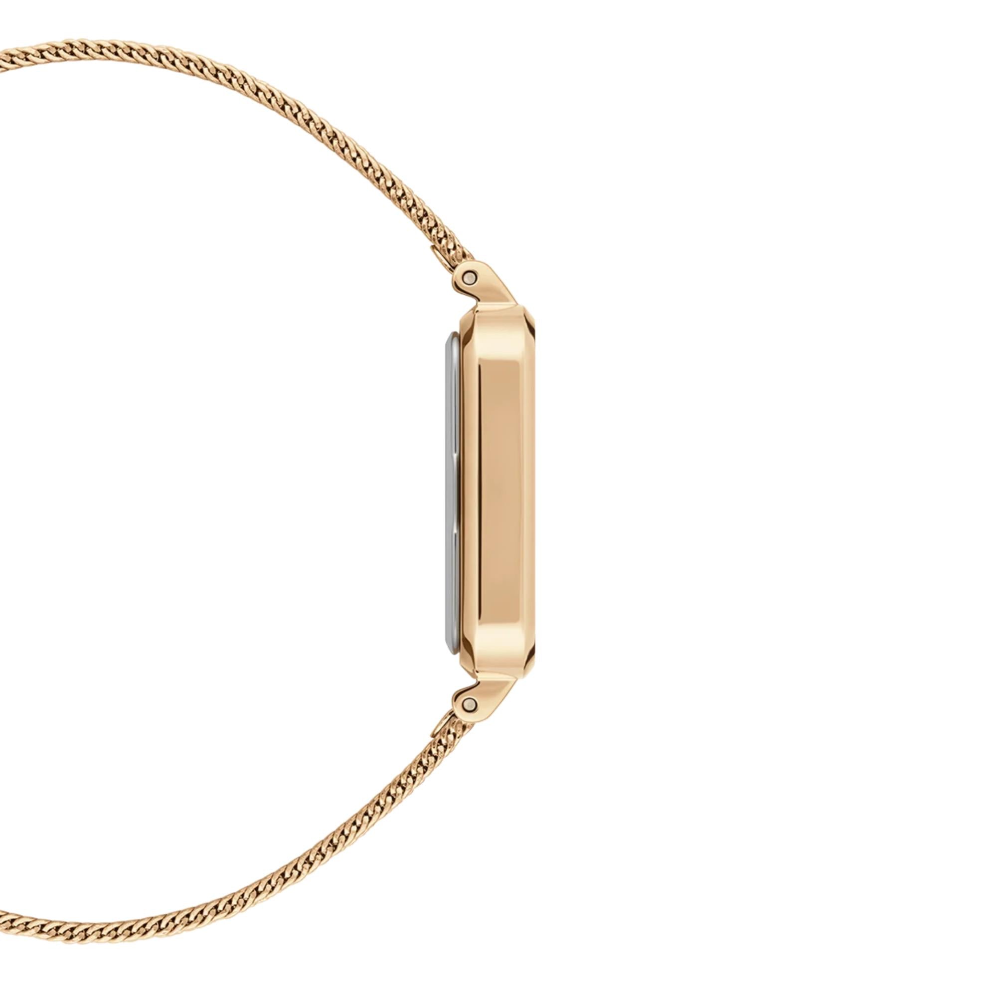 Daniel Wellington Quadro 20mm Gold Zifferblatt Stahl Damen Quarz Uhr DW00100485