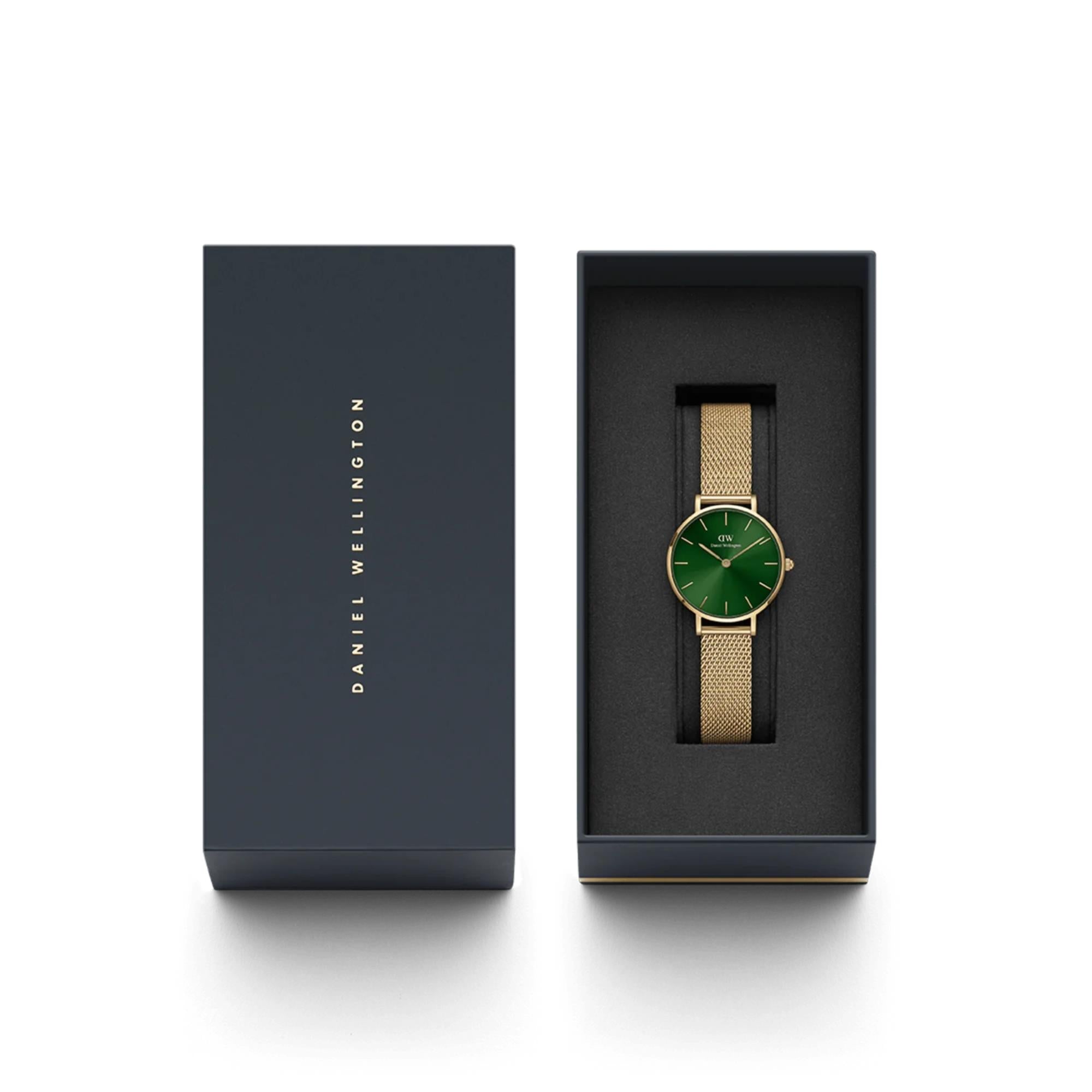 Daniel Wellington Petite 32mm Green Dial Steel Ladies Quartz Watch DW00100480