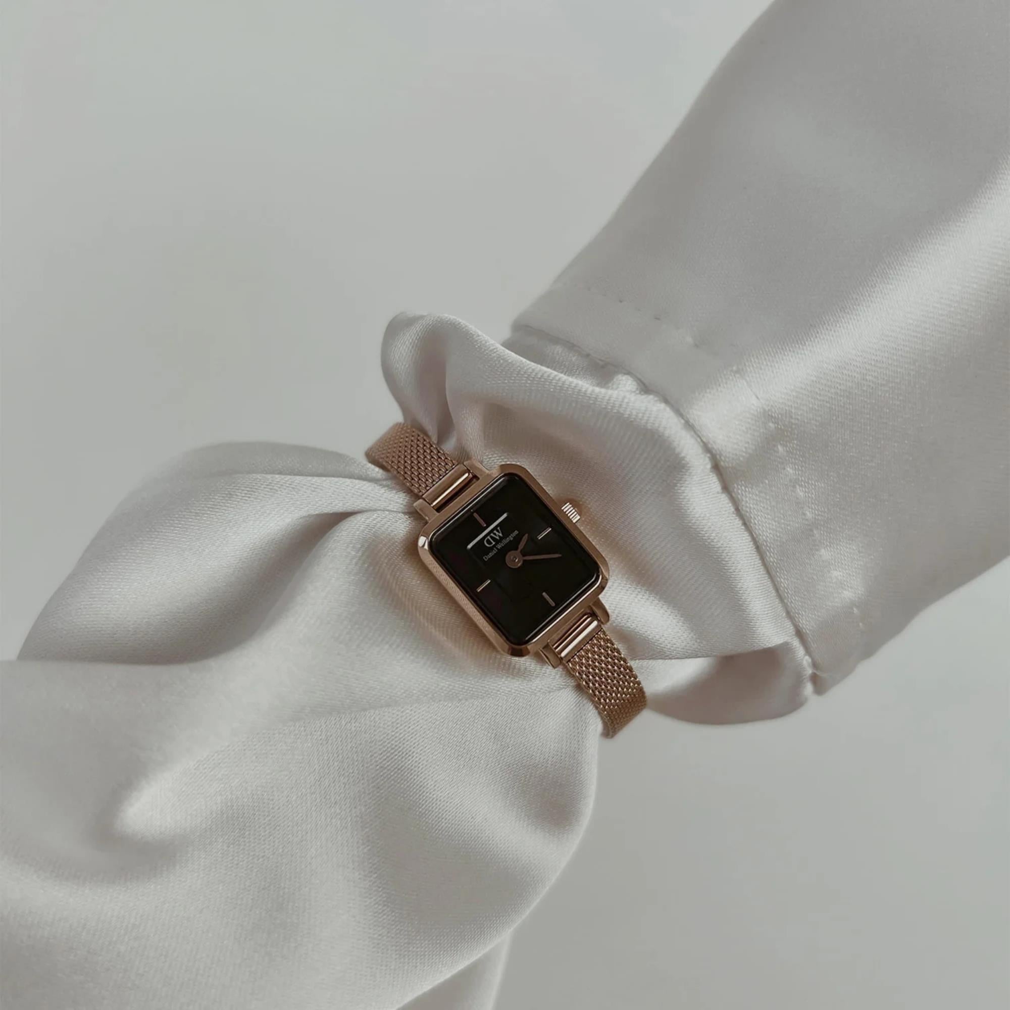 Daniel Wellington Quadro Black Dial Women's Watch DW00100647