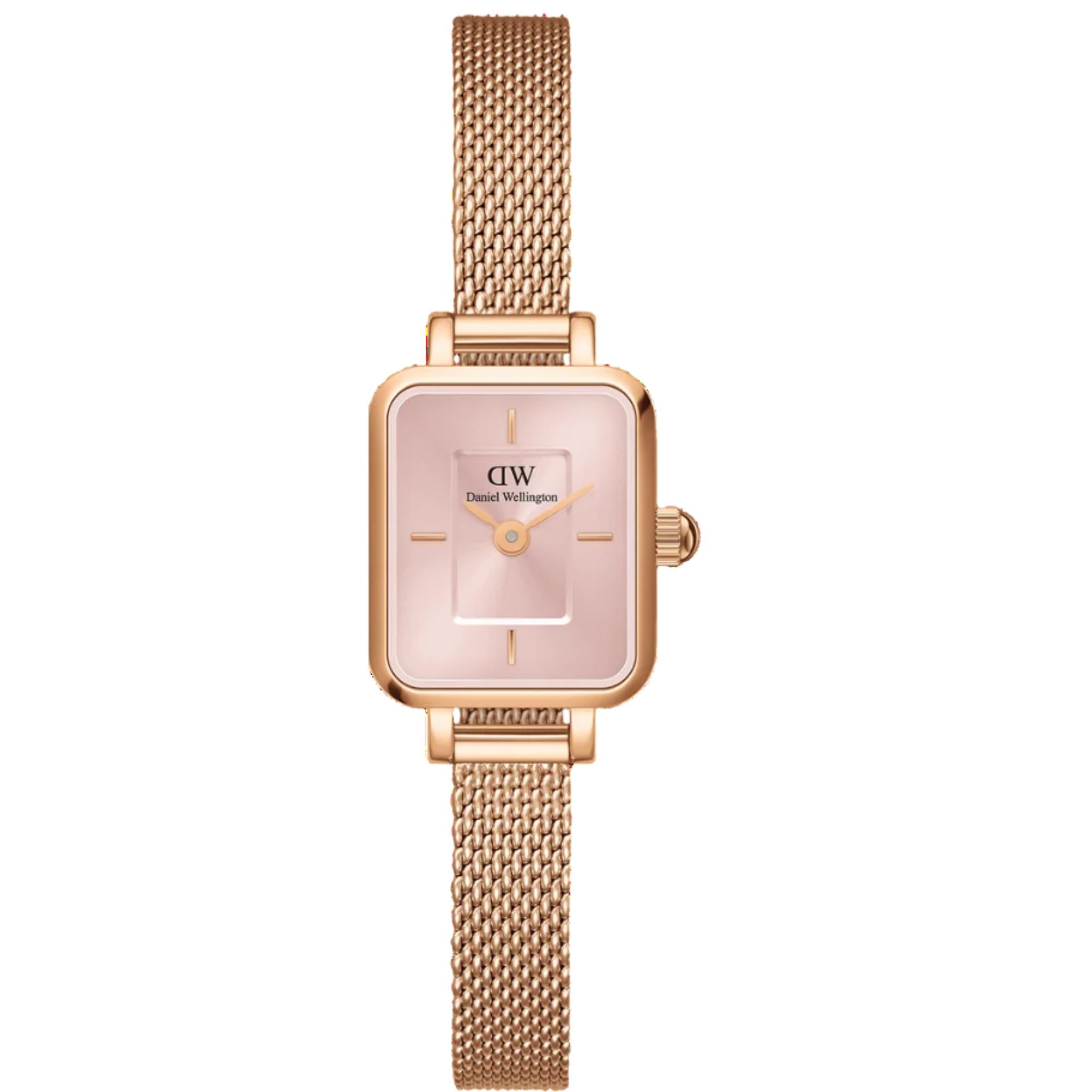 Daniel Wellington Quadro Pink Dial Women's Watch DW00100650
