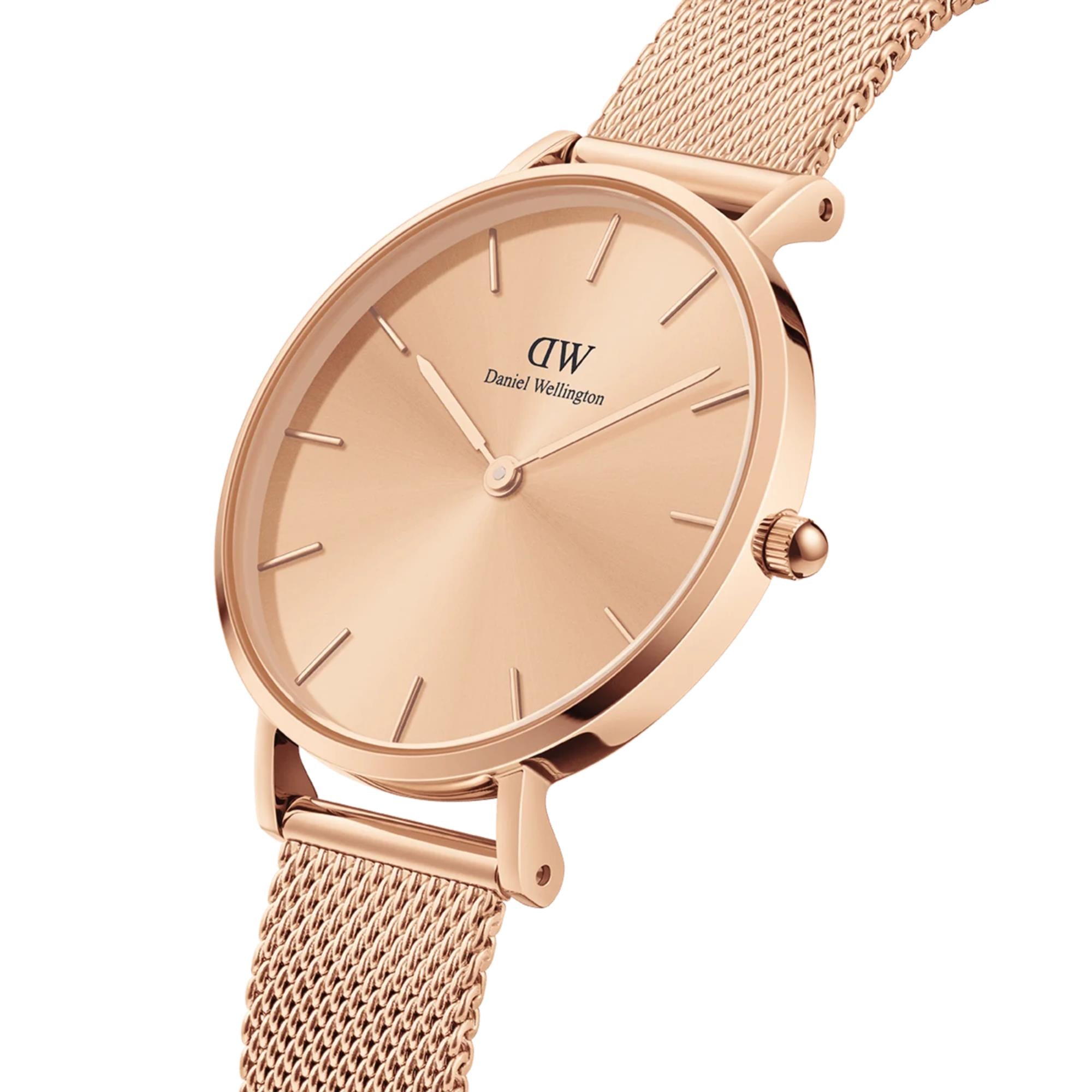 Daniel Wellington Petite 32mm Rose Gold Dial Steel Ladies Quartz Watch DW00100471