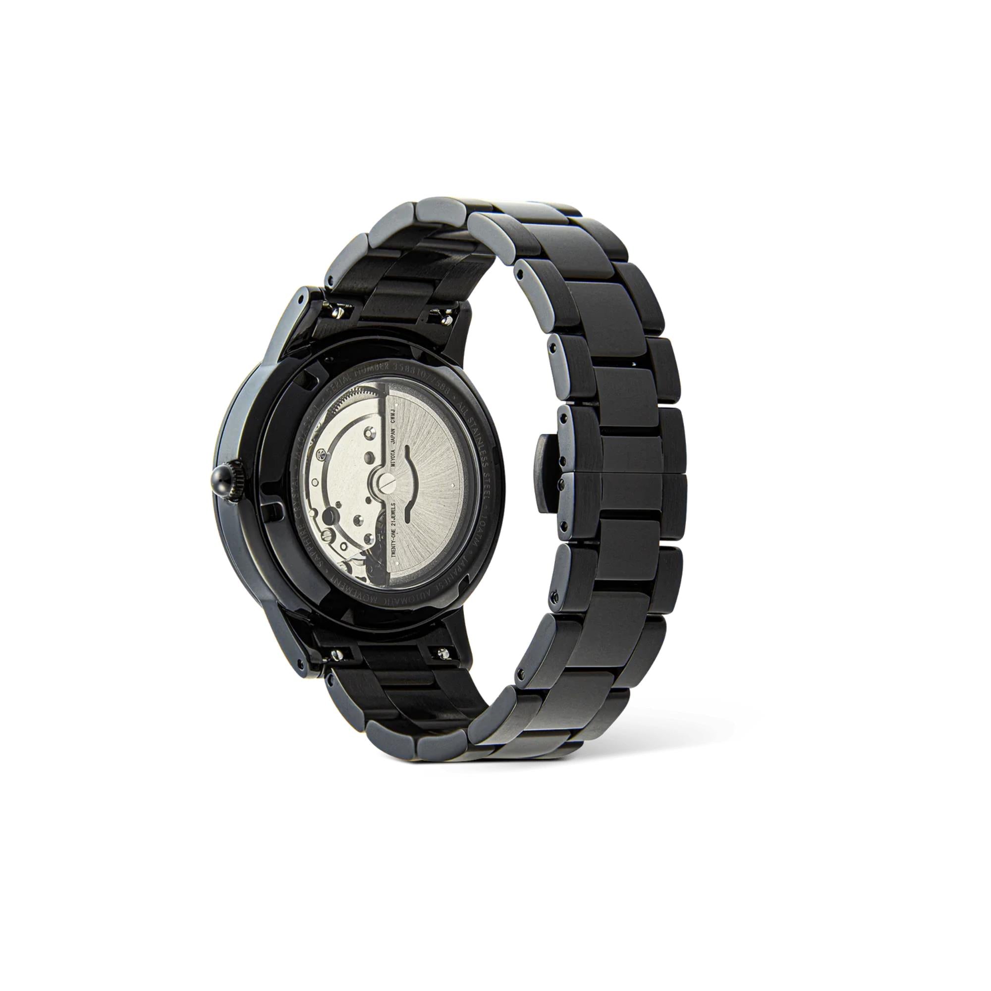 Daniel Wellington Iconic 40mm Black Dial Steel Mens Automatic Watch DW00100753