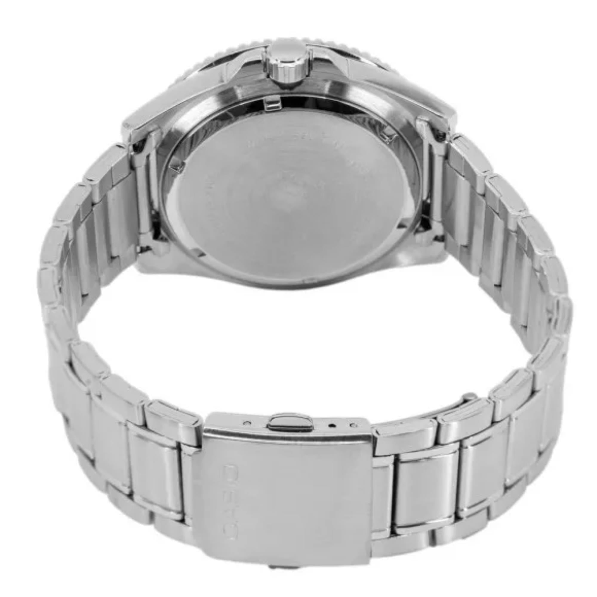 Casio Marlin Standard Black Dial Stainless Steel Strap Men's Watch MDV-107D-3AVEF
