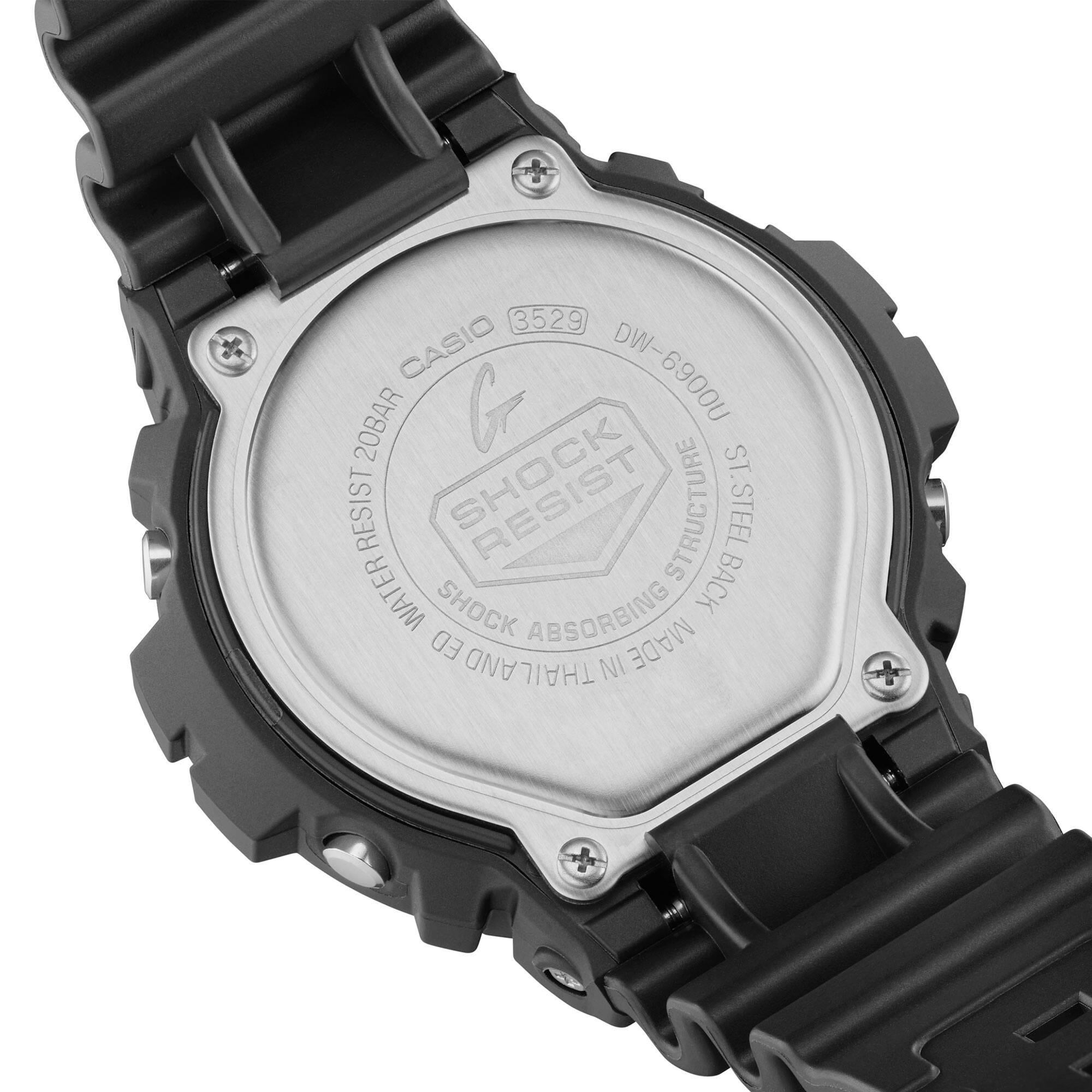 Casio G-Shock Classic Digital Schwarzes Harzarmband Herren Uhr DW-6900U-1ER