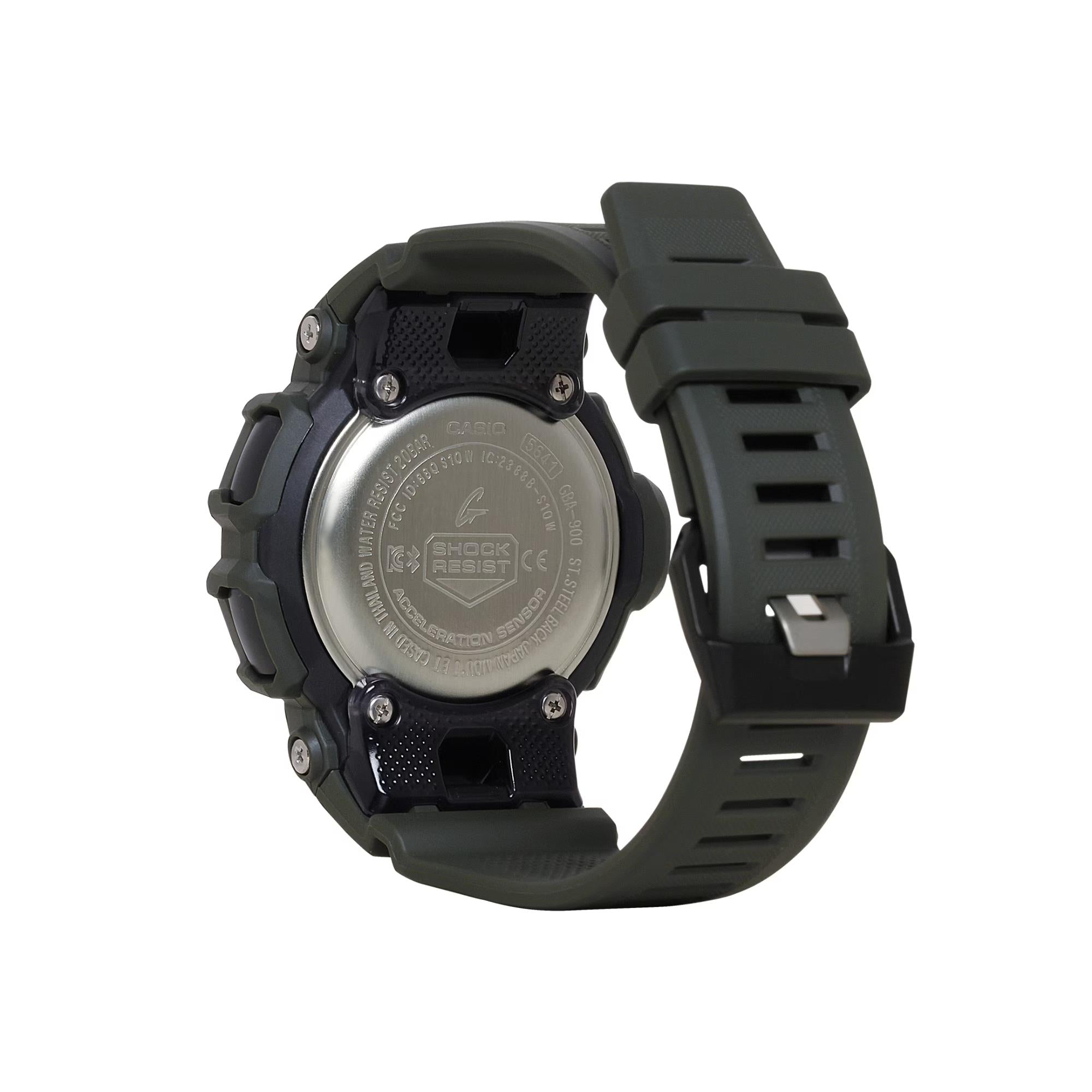 Casio G-Shock G-Squad Schwarzes Digital Grünes Harzarmband Herren Uhr GBA-900UU-3AER
