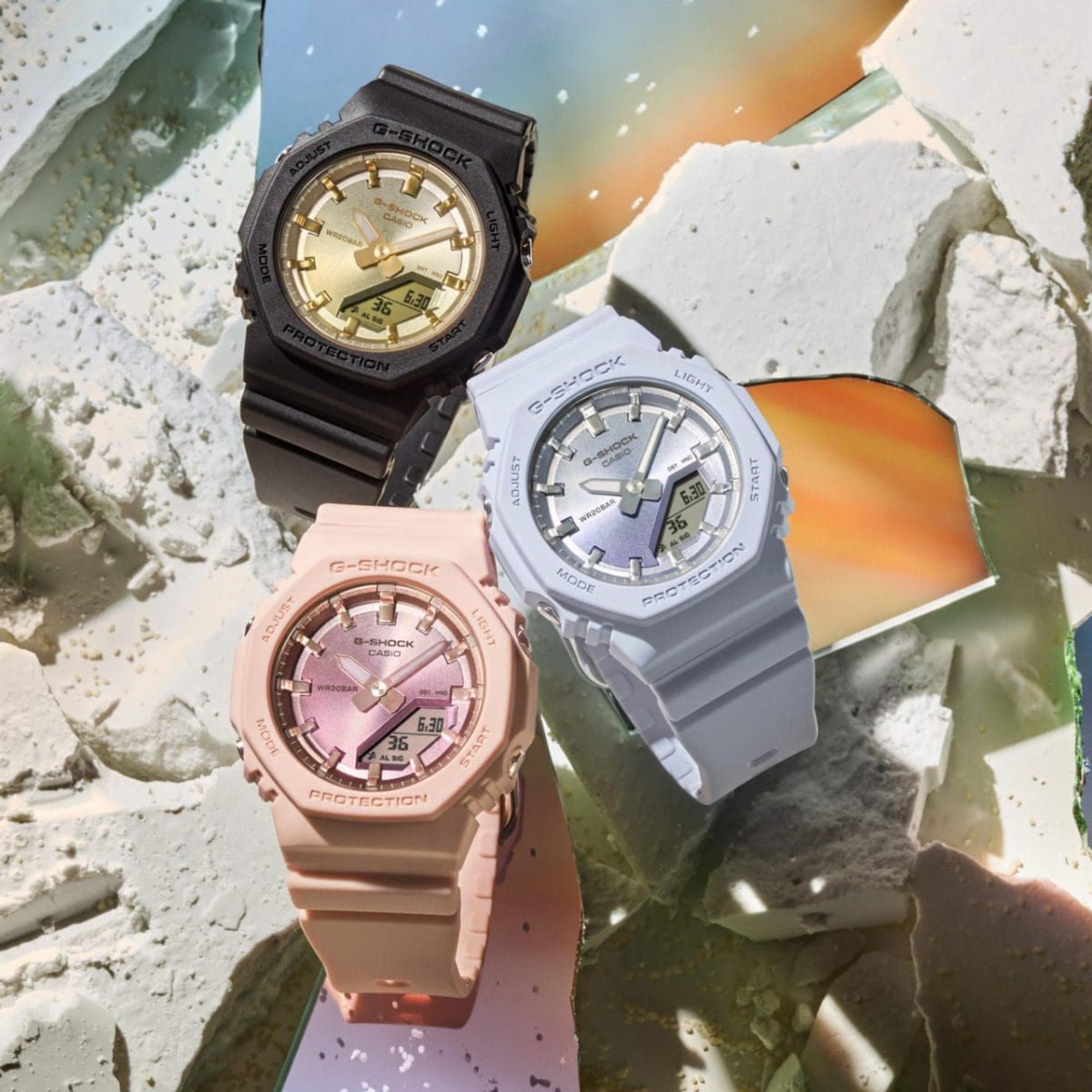 Casio G-Shock Analog-Digital Pinkes Harzarmband Damen Uhr GMA-P2100SG-4AER