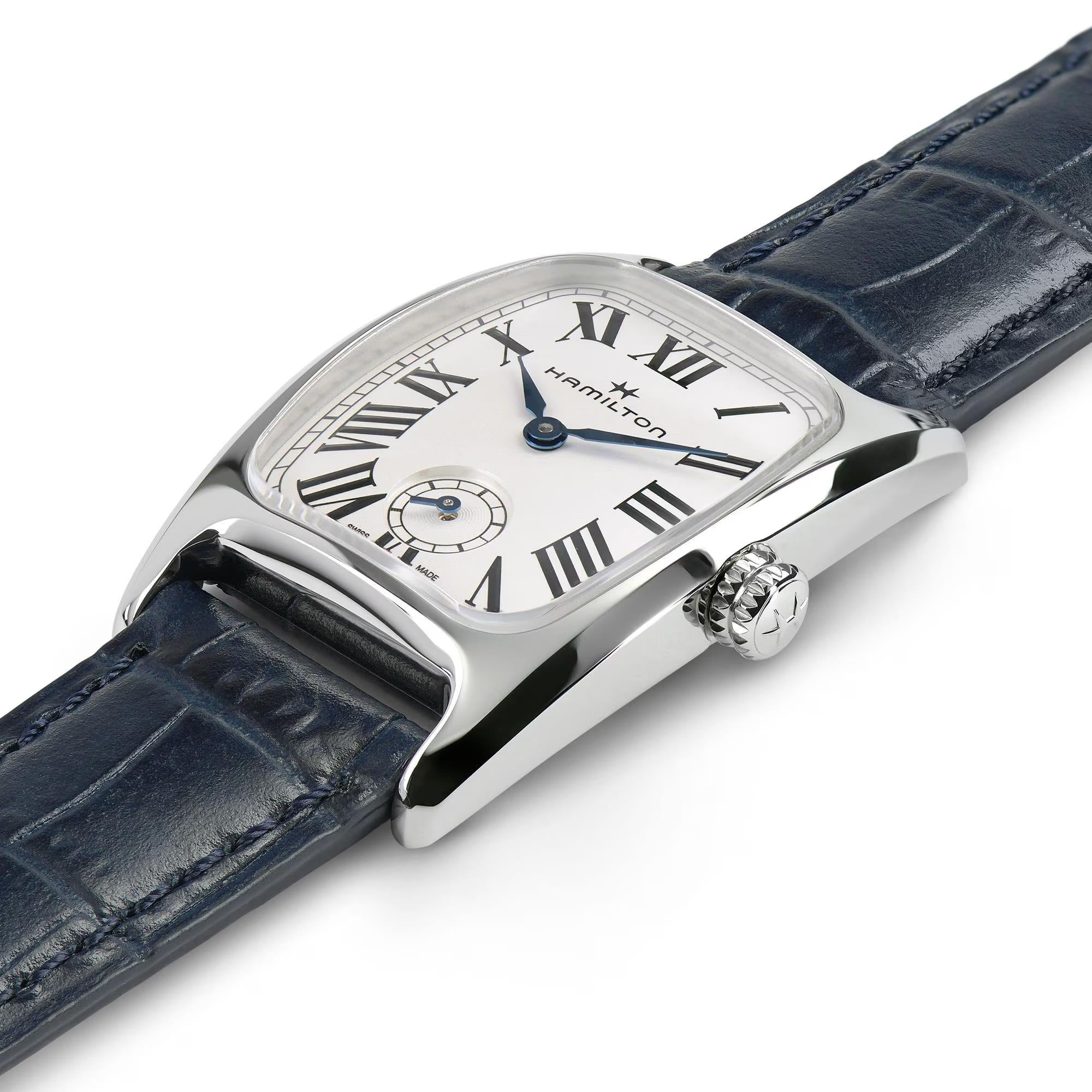 Hamilton American Classic 24mm Small Second White Dial Leather Ladies Quartz Watch H13321611