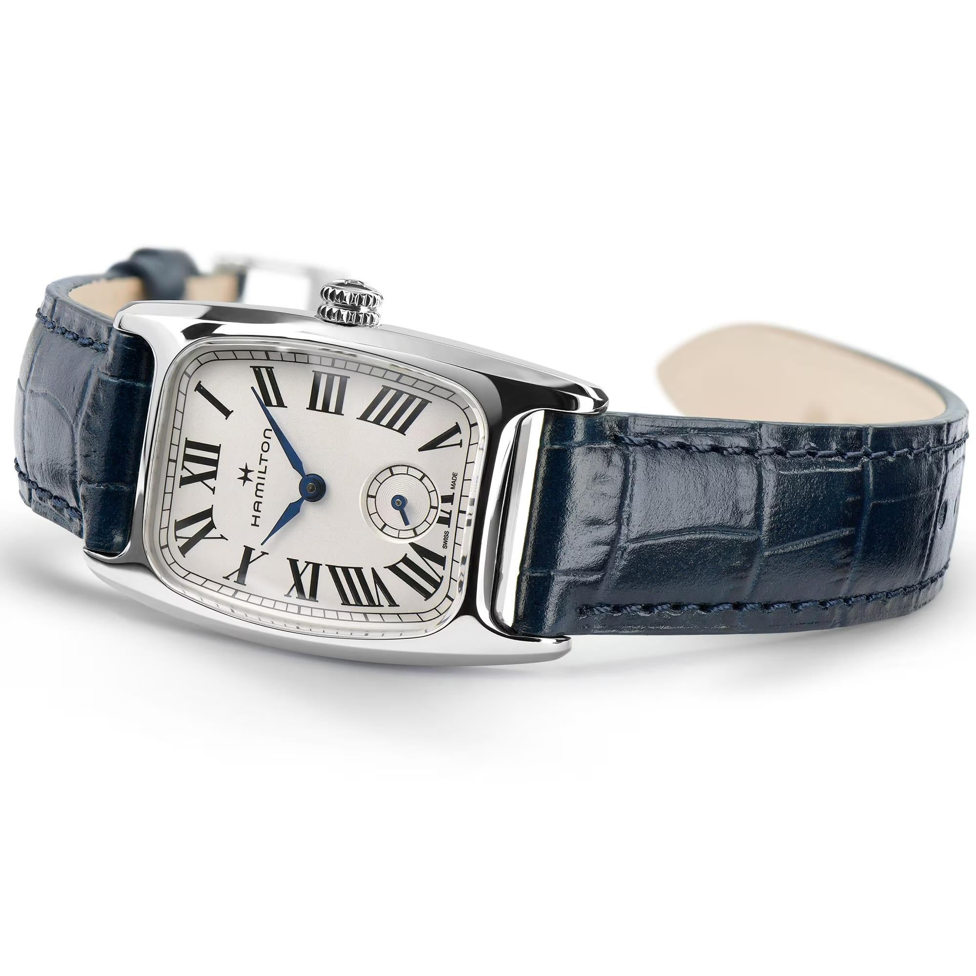 Hamilton American Classic 24mm Small Second White Dial Leather Ladies Quartz Watch H13321611