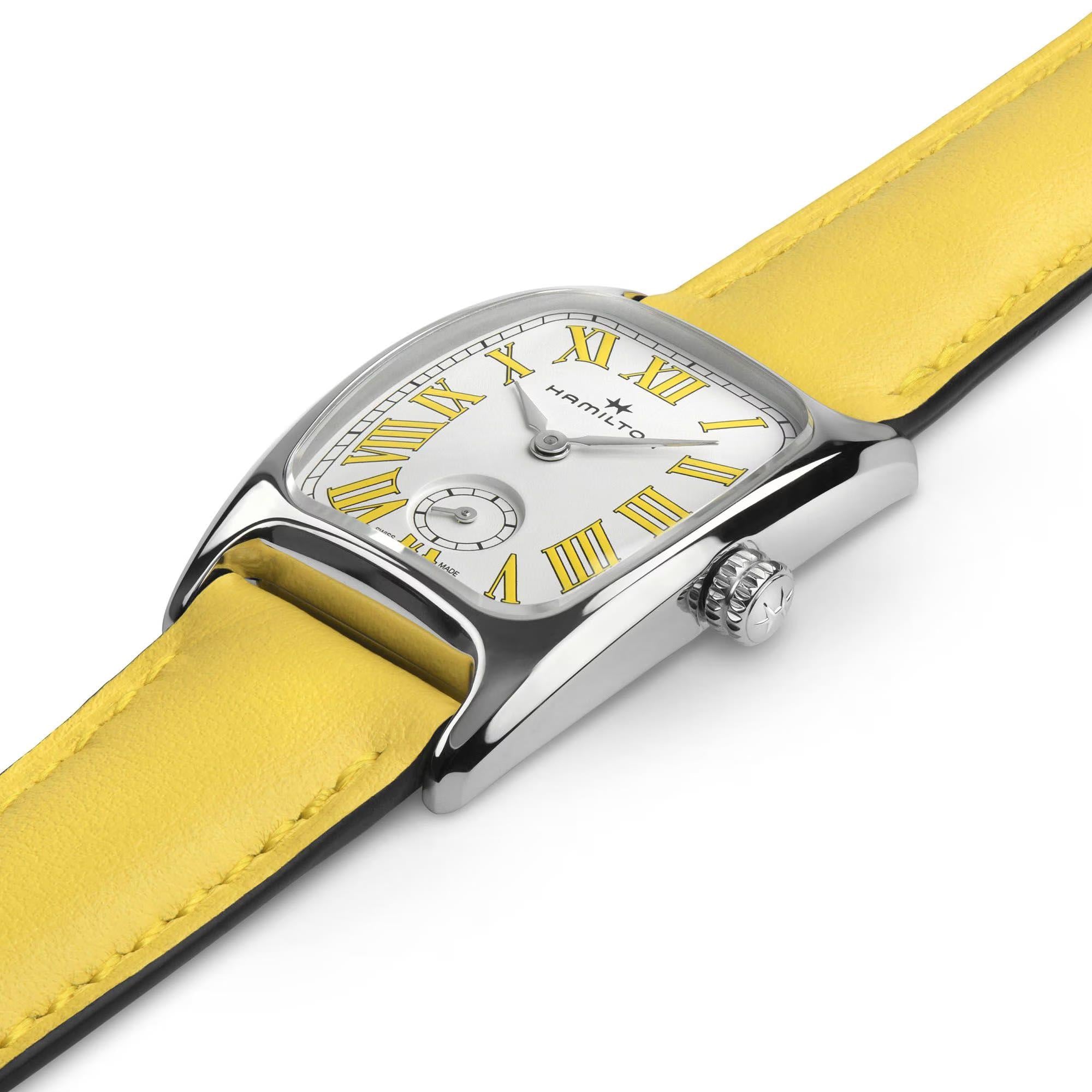 Hamilton American Classic 24mm Small Second White Dial Leather Ladies Quartz Watch H13321812