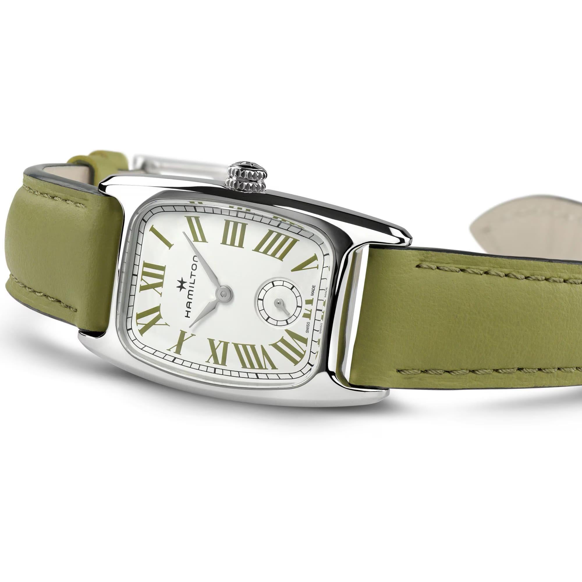 Hamilton American Classic 24mm Small Second White Dial Leather Ladies Quartz Watch H13321813