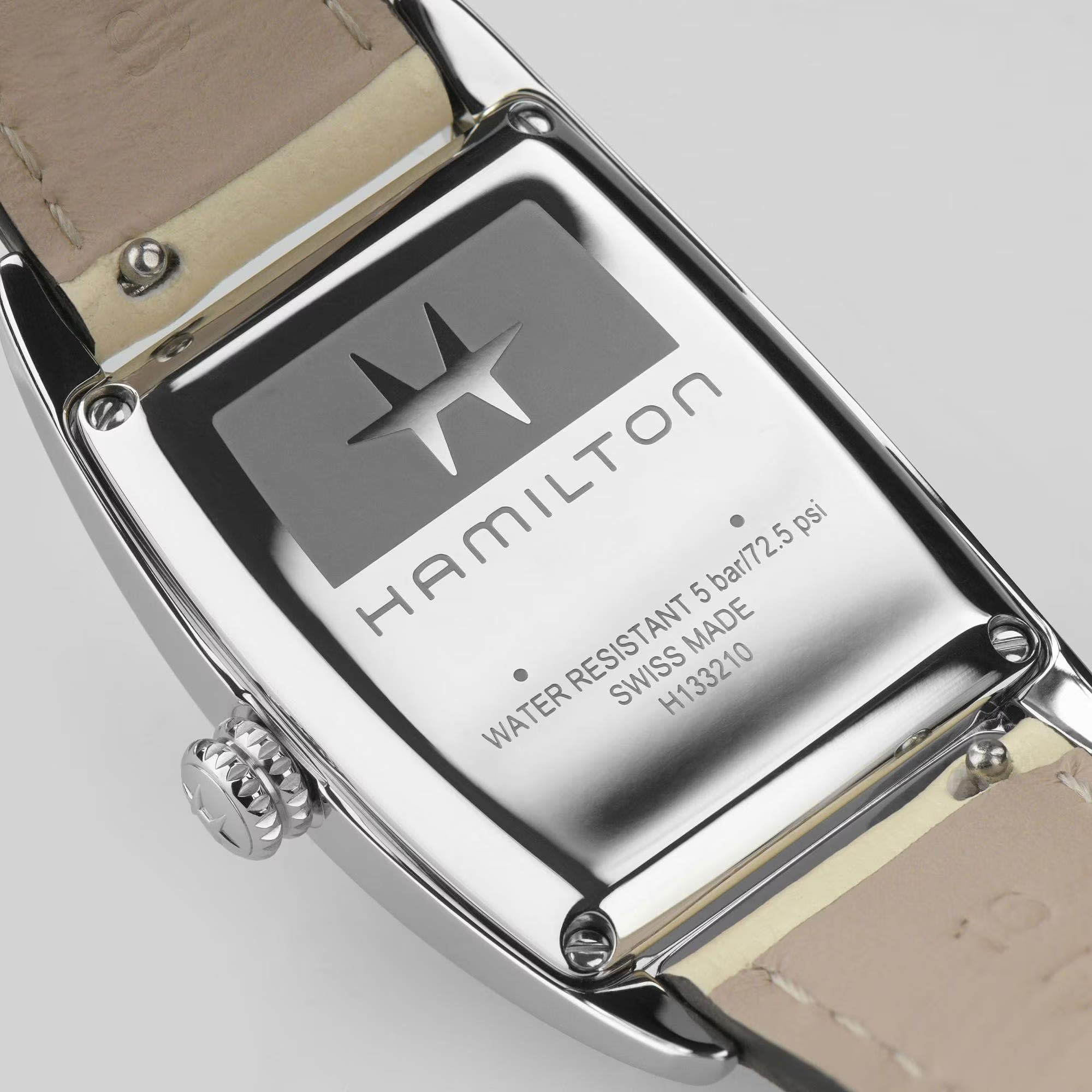 Hamilton American Classic 24mm Kleine Sekunde Beiges Zifferblatt Leder Damen Quarz Uhr H13321821