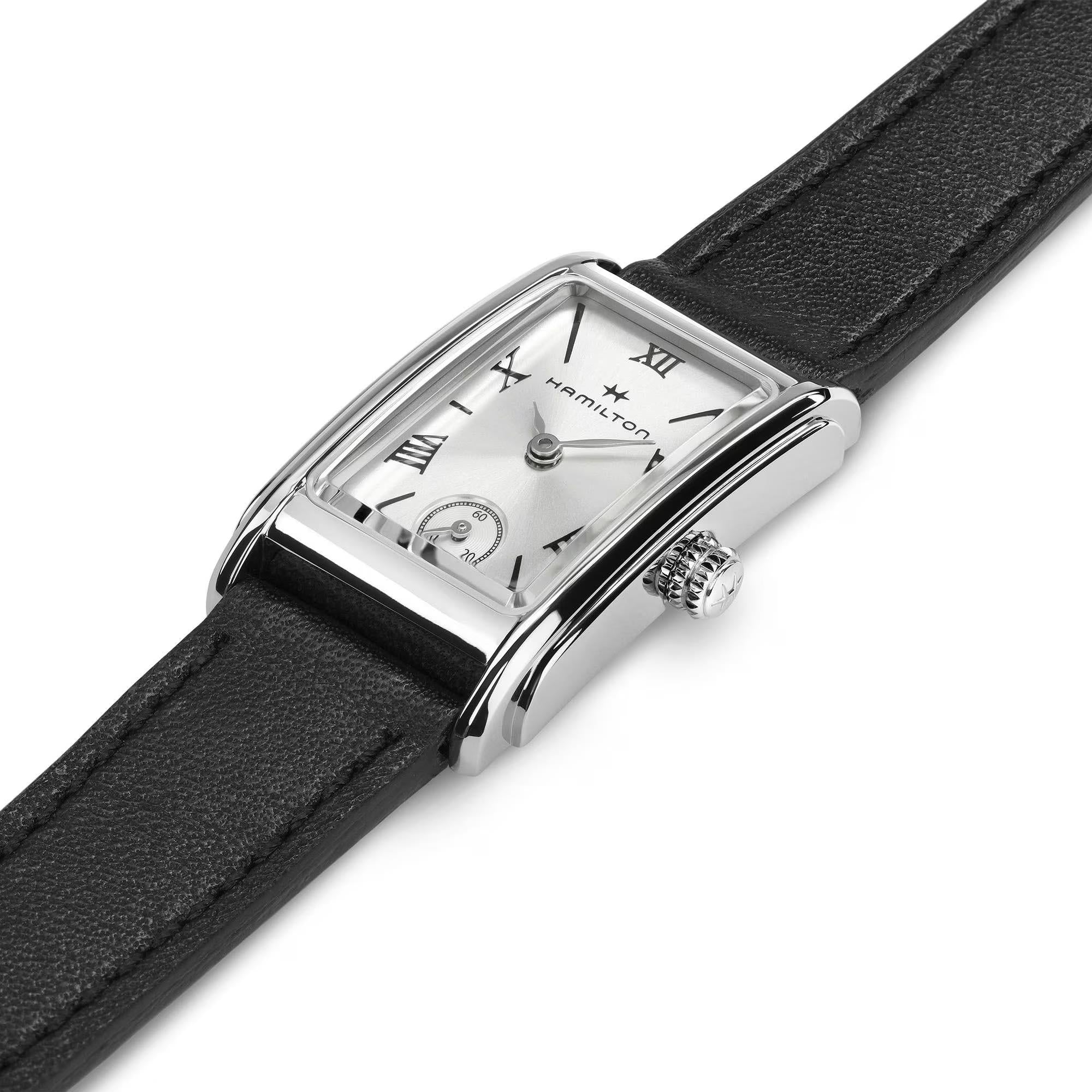 Hamilton American Classic 19mm Silver Dial Leather Ladies Quartz Watch H11221750