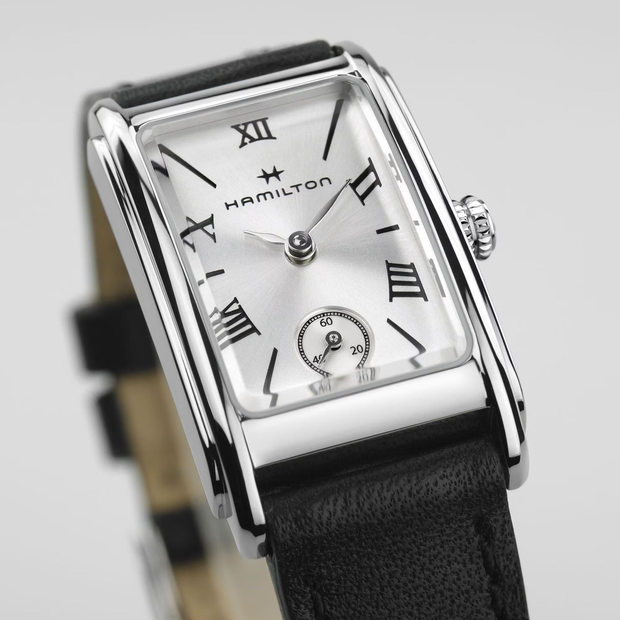Hamilton American Classic 19mm Silver Dial Leather Ladies Quartz Watch H11221750