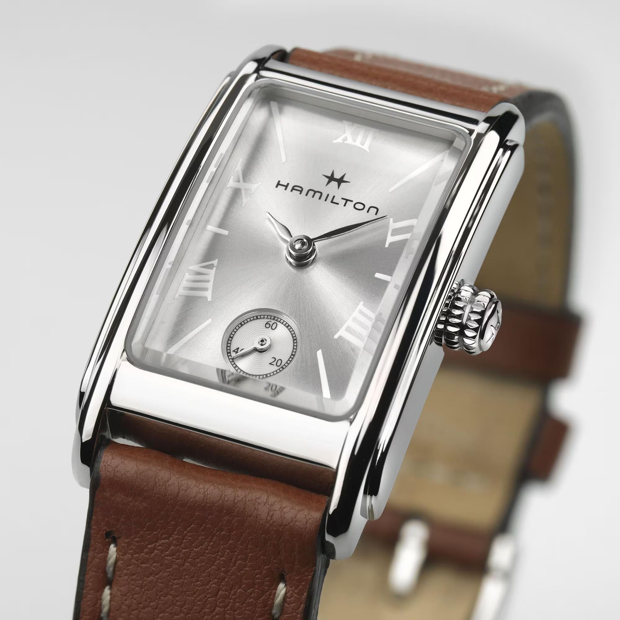 Hamilton American Classic 19mm Silver Dial Leather Ladies Quartz Watch H11221550