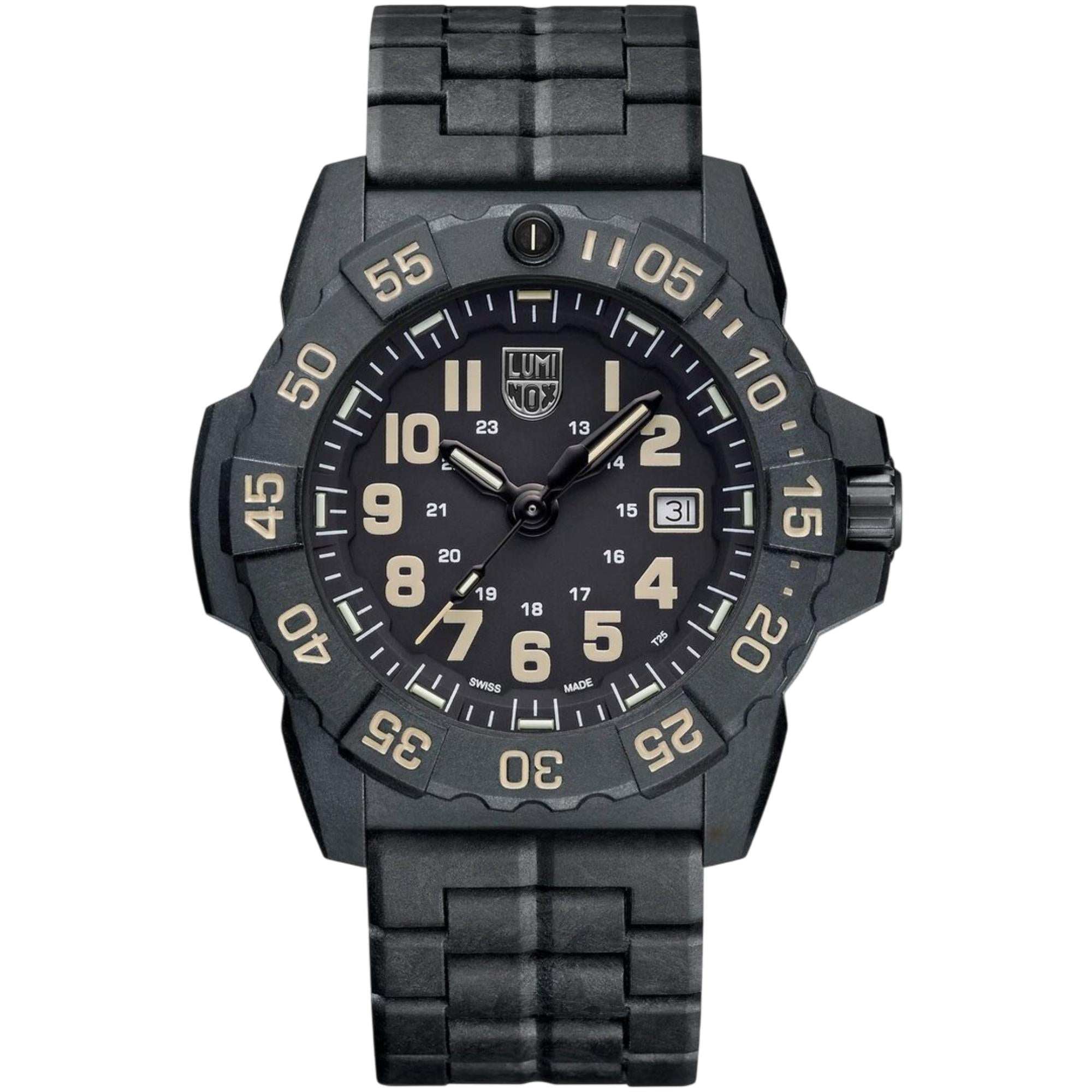 Luminox Seal 45mm Black Dial Rubber Mens Quartz Watch XS.3510
